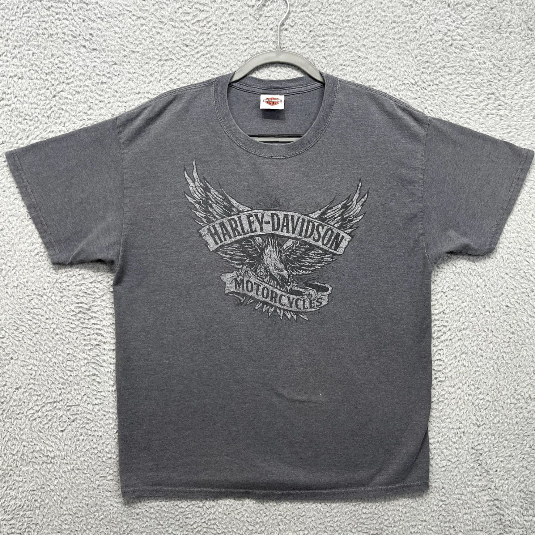 Harley Davidson Harley-Davidson Shirt Mens Large Gray Wildcat London KY Eagle Biker Graphic Size US L / EU 52-54 / 3 - 3 Thumbnail