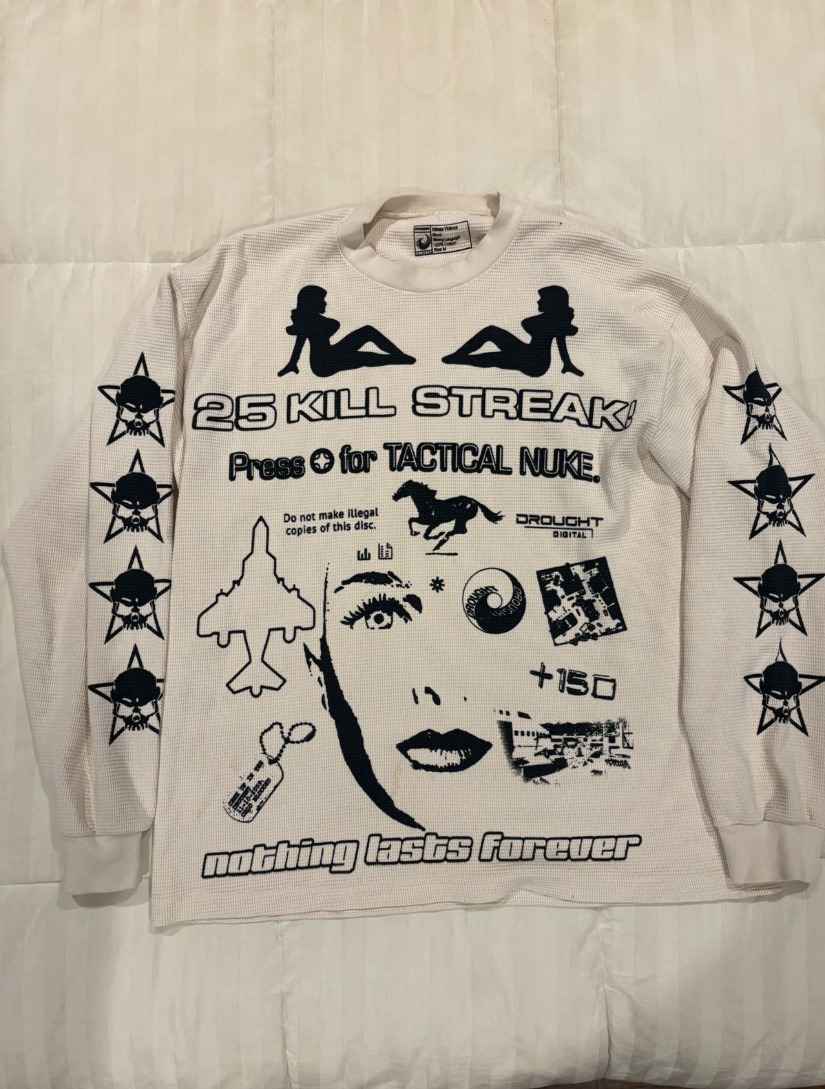 Drought Came Up In The Drought Call Of Duty Killstreak Knit Shirt M Size US M / EU 48-50 / 2 - 2 Thumbnail