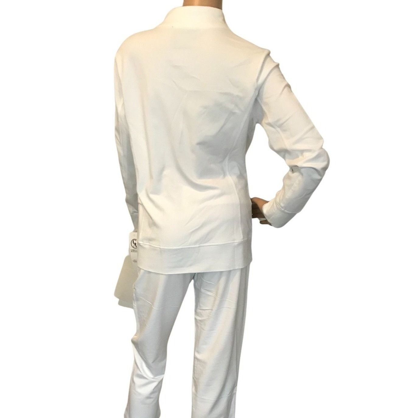 Designer CHRISTINE ALEXANDER XXL WHITE Cotton Pant Dance Yoga Gym Tr Size 42" / US 20 - 8 Thumbnail