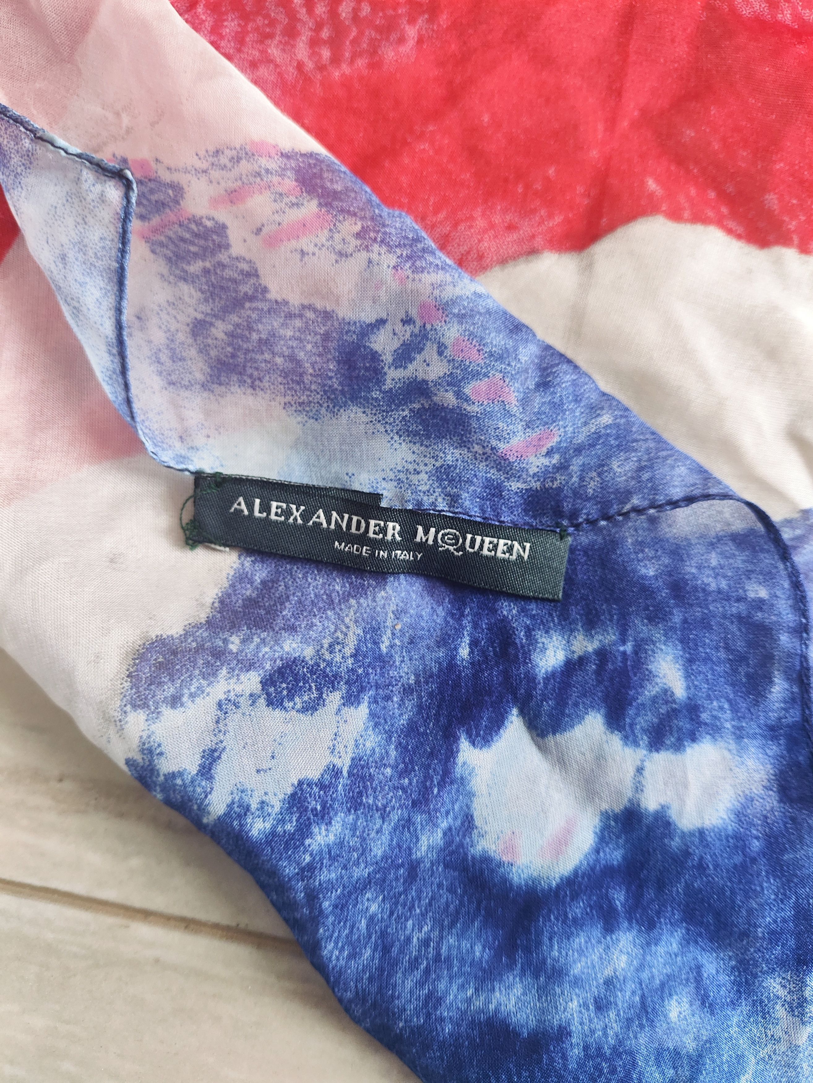 Alexander McQueen AW11 God Save McQueen Union Jack Archive Silk Scarf Size ONE SIZE - 5 Thumbnail