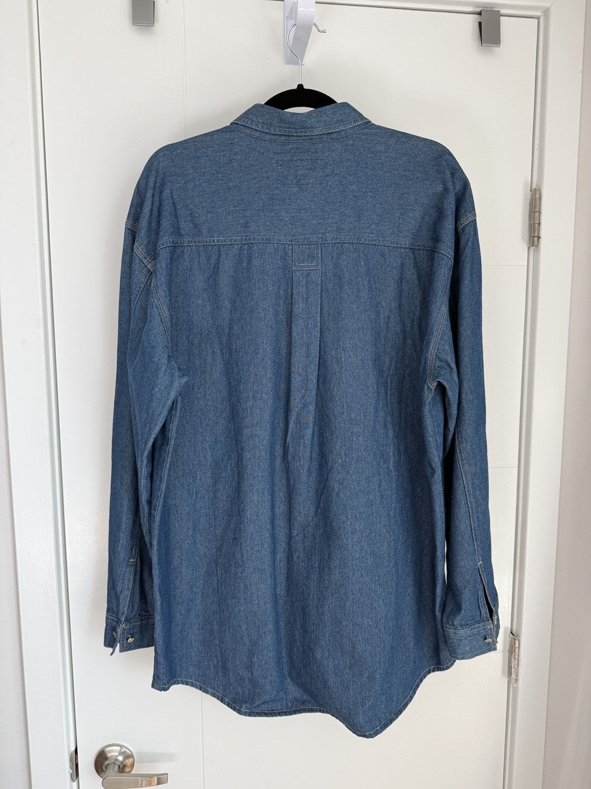 Vintage Denim Shirt Size US L / EU 52-54 / 3 - 3 Thumbnail