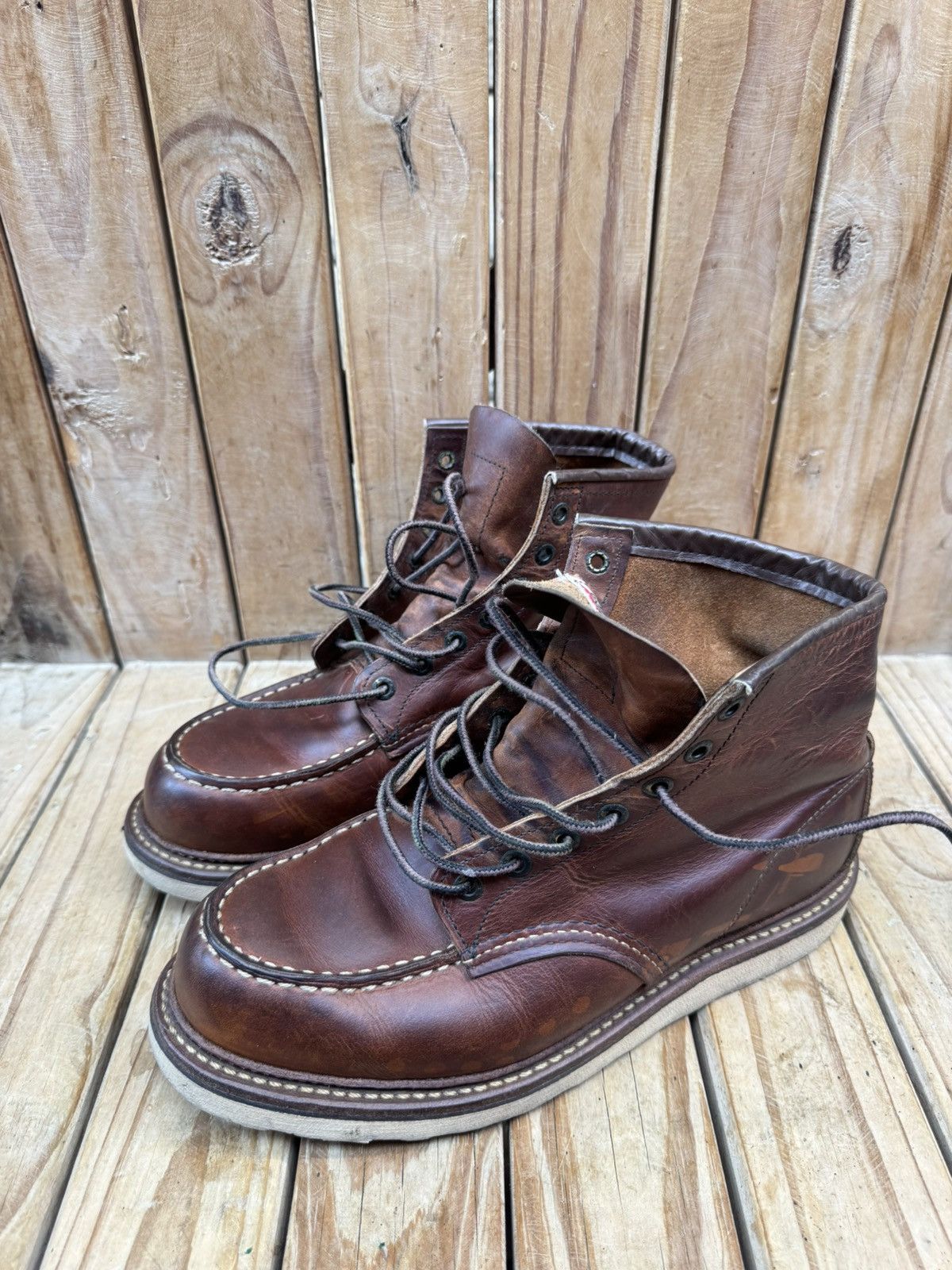 Red Wing Red Wing 1907 Copper Rough Brown Boots UK 7.5 D | EUR 41.5 Size US 8.5 / EU 41-42 - 20 Thumbnail