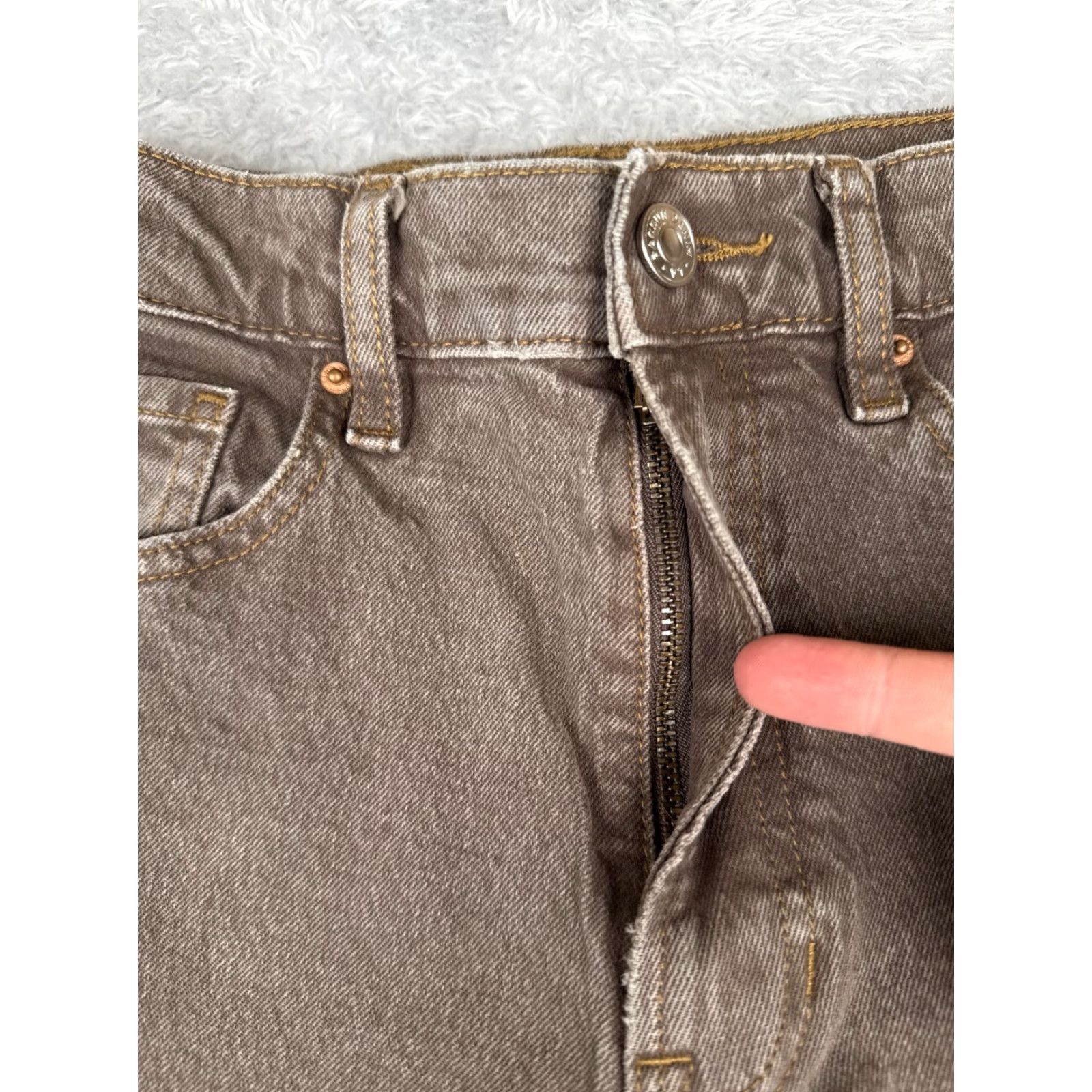 Pacsun Pacsun Jeans Womens 25 Brown Denim Stretch High Rise Bootcut Cotton Blend 25x29 Size 42" / US 20 - 5 Thumbnail