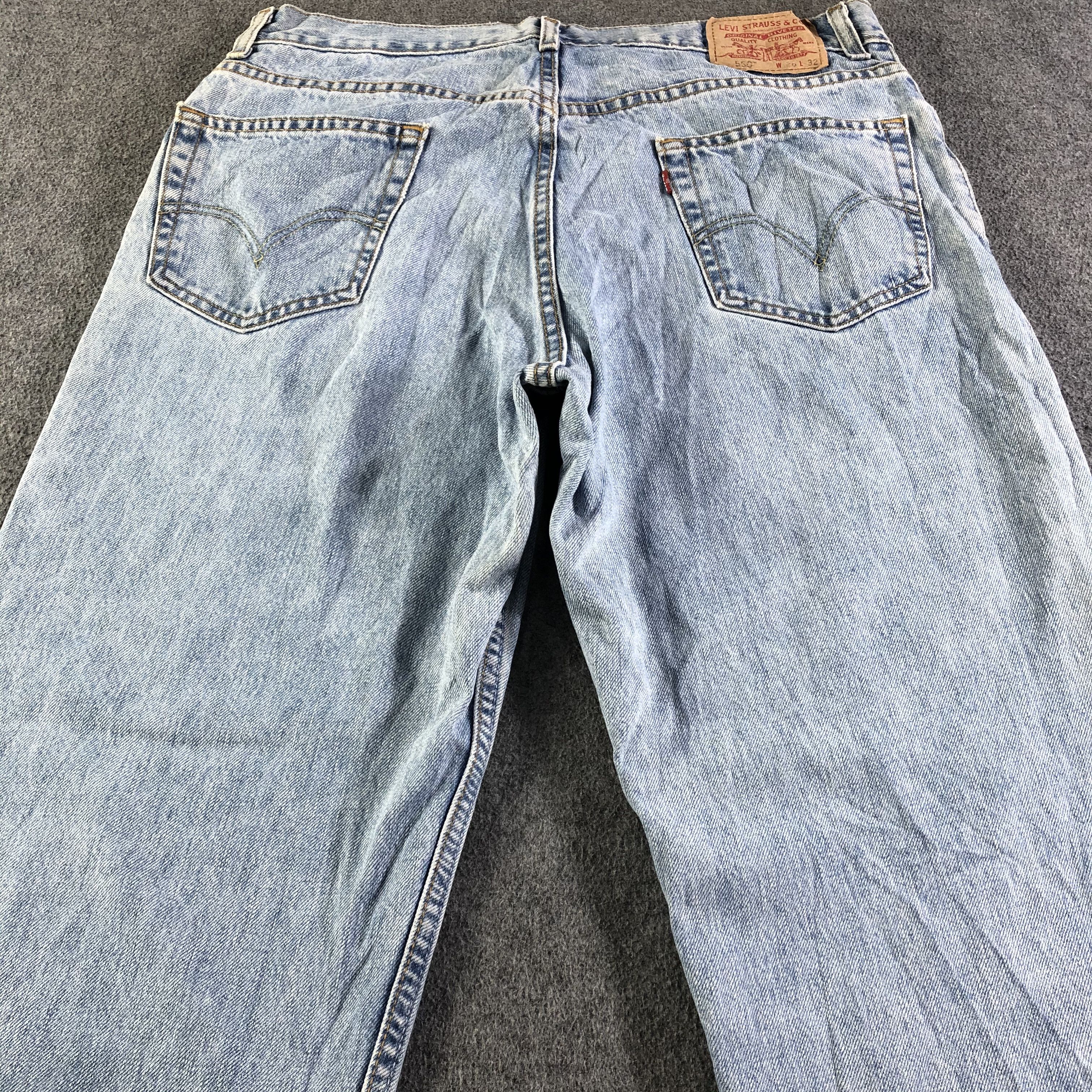 Levi's Vintage Blue Wash Levis 550 Jeans-J4360 Size US 35 - 4 Thumbnail