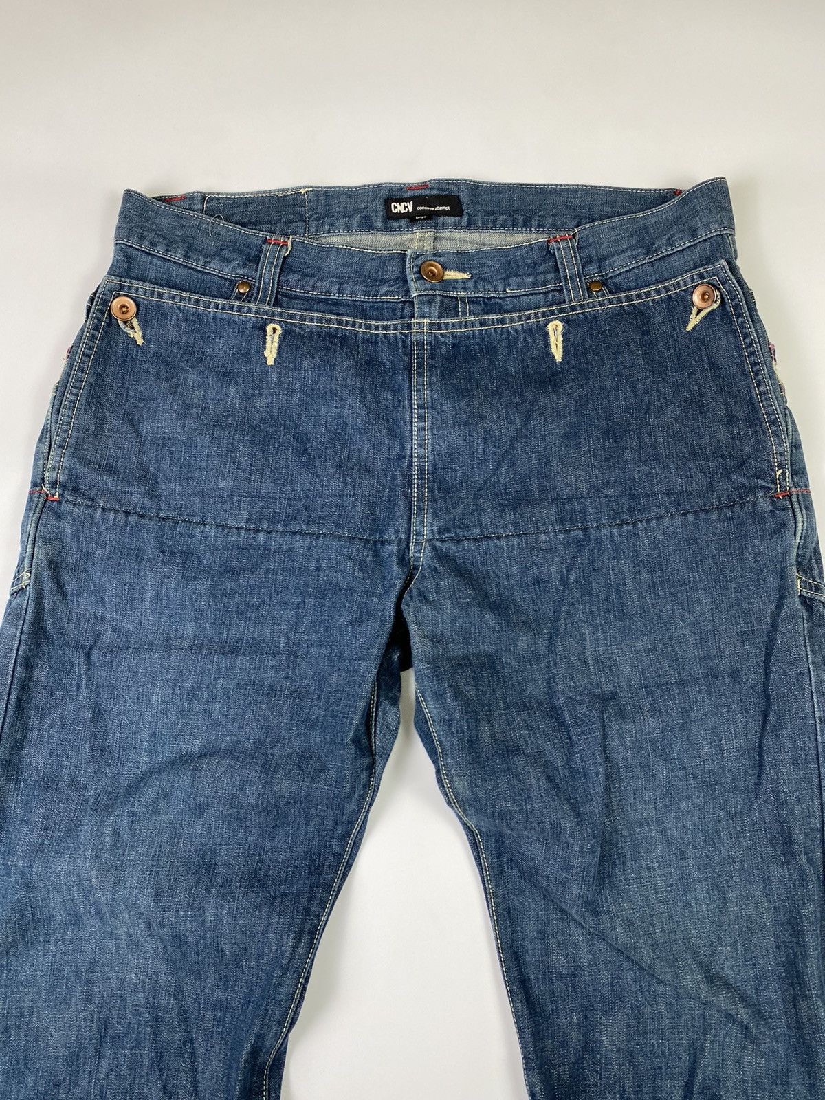 Beauty Beast × Hysteric Glamour × Japanese Brand Japanese cncv attempt double layers jeans pant Size US 33 - 5 Thumbnail