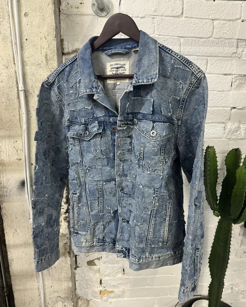 Levi's × Vintage Levi's Made & Crafted Unique Denim Patchwork Jacket Size US M / EU 48-50 / 2 - 2 Thumbnail