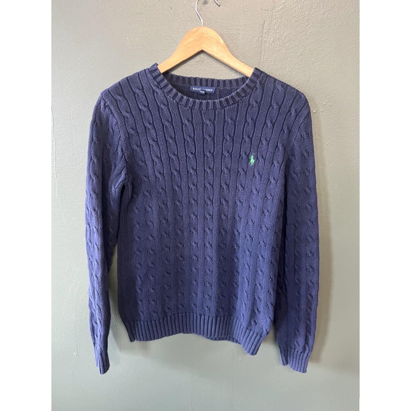 Ralph Lauren Y2K Ralph Lauren Mens Blue Knit Pullover Sweatshirt Size Large Size US L / EU 52-54 / 3 - 2 Thumbnail