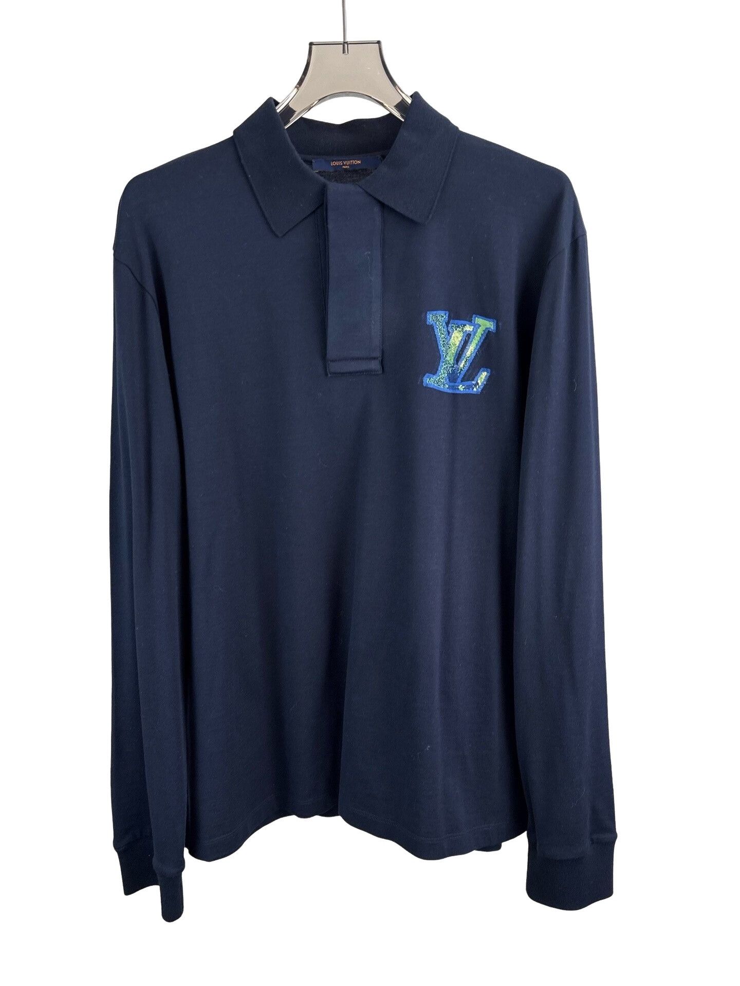 Louis Vuitton Louis Vuitton LV Logo Long Sleeve Polo XL Size US XL / EU 56 / 4 - 1 Thumbnail