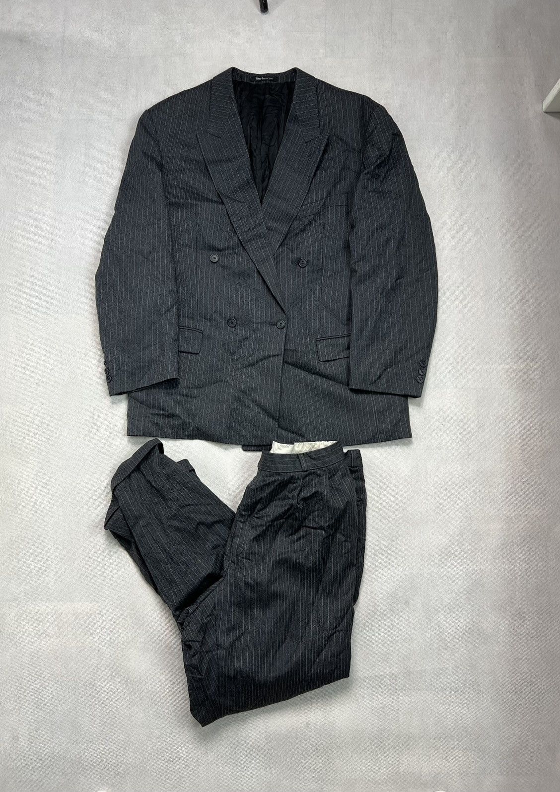 Burberry × Vintage Double-Breasted Blazer + Pants Burberry vintage 90’s Size US XL / EU 56 / 4 - 2 Thumbnail