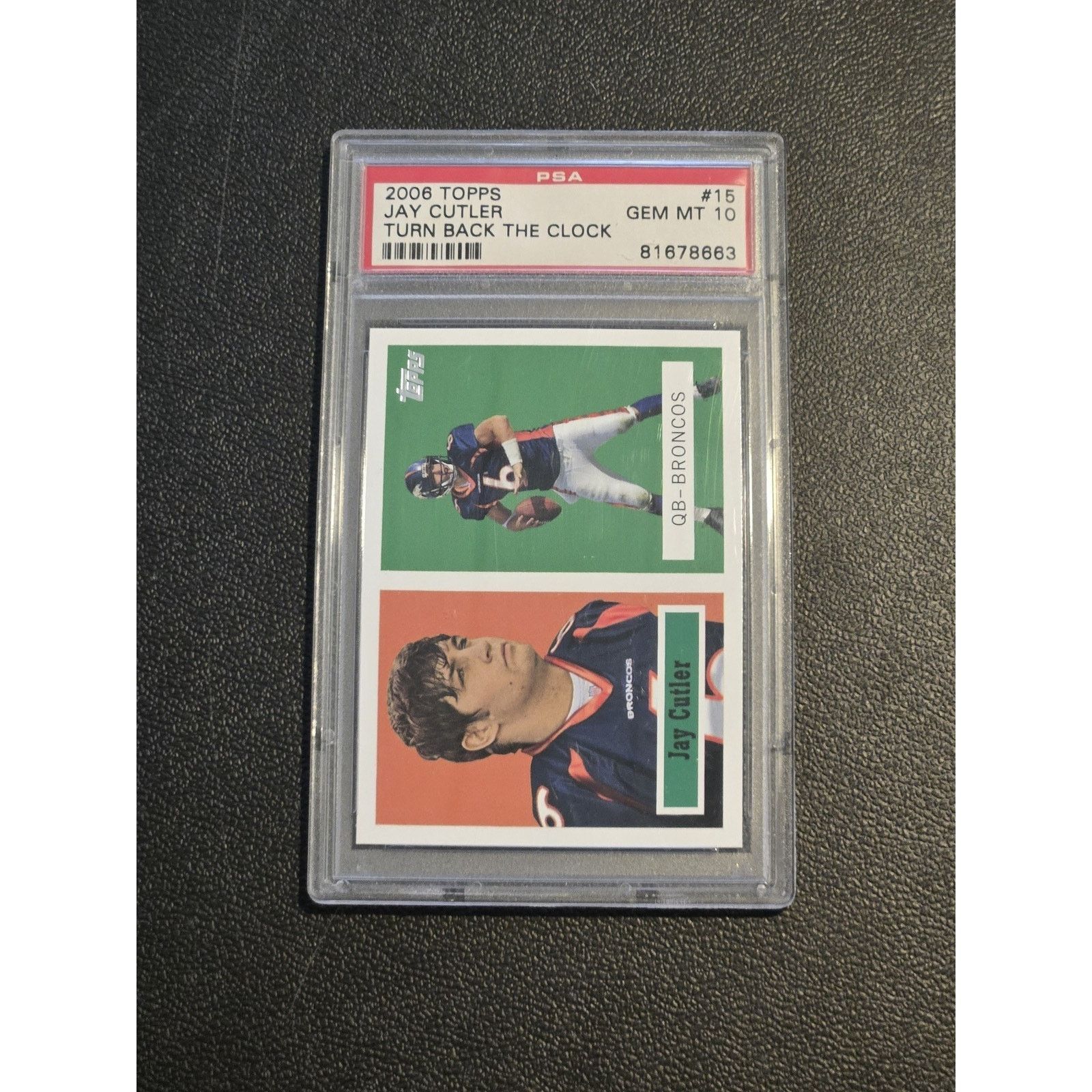 Other 2006 Topps Turn Back the Clock #15 Jay Cutler PSA 10 Size ONE SIZE - 1 Thumbnail