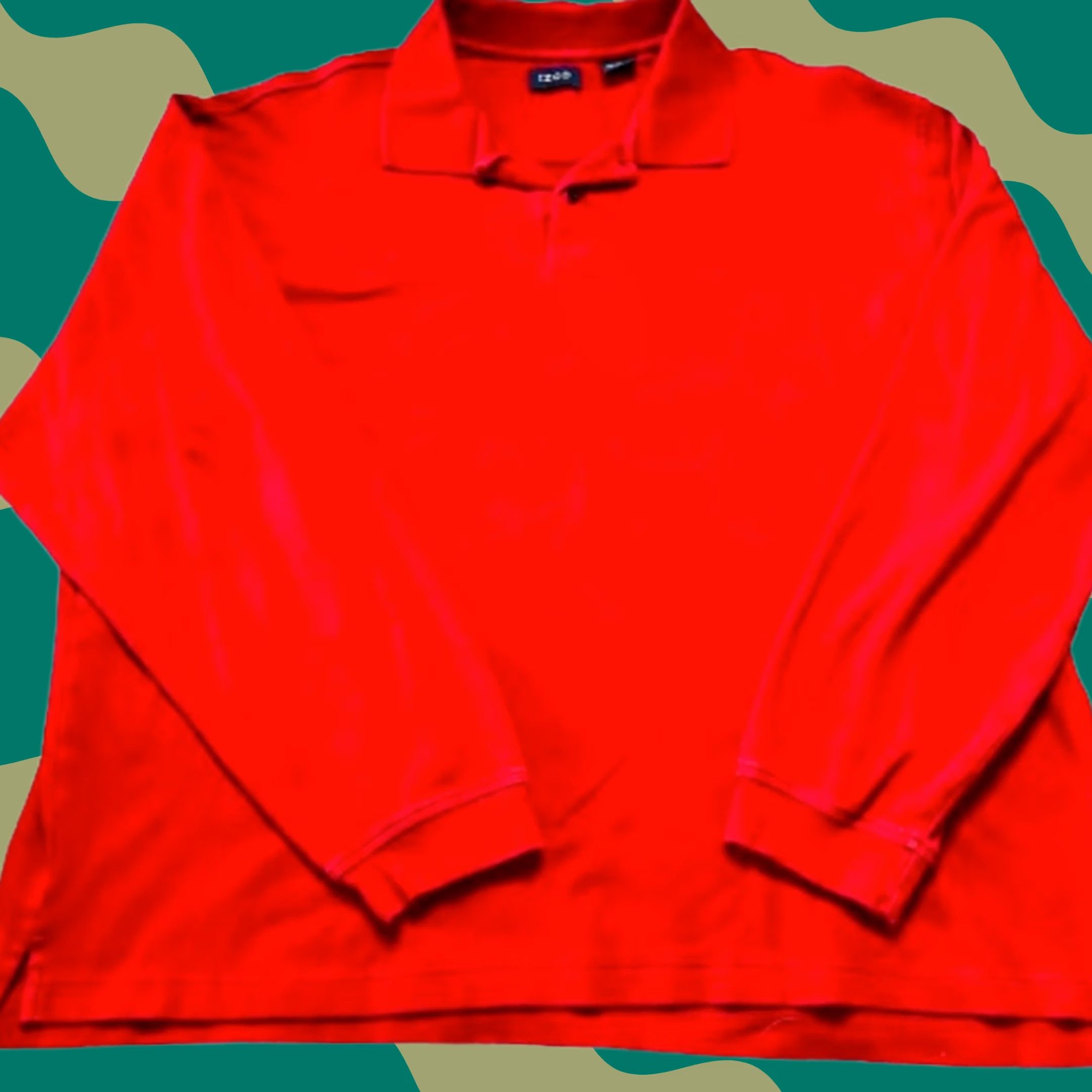 Izod IZOD Men's Polo Shirt Longsleeve XL Red Size US XL / EU 56 / 4 - 1 Thumbnail