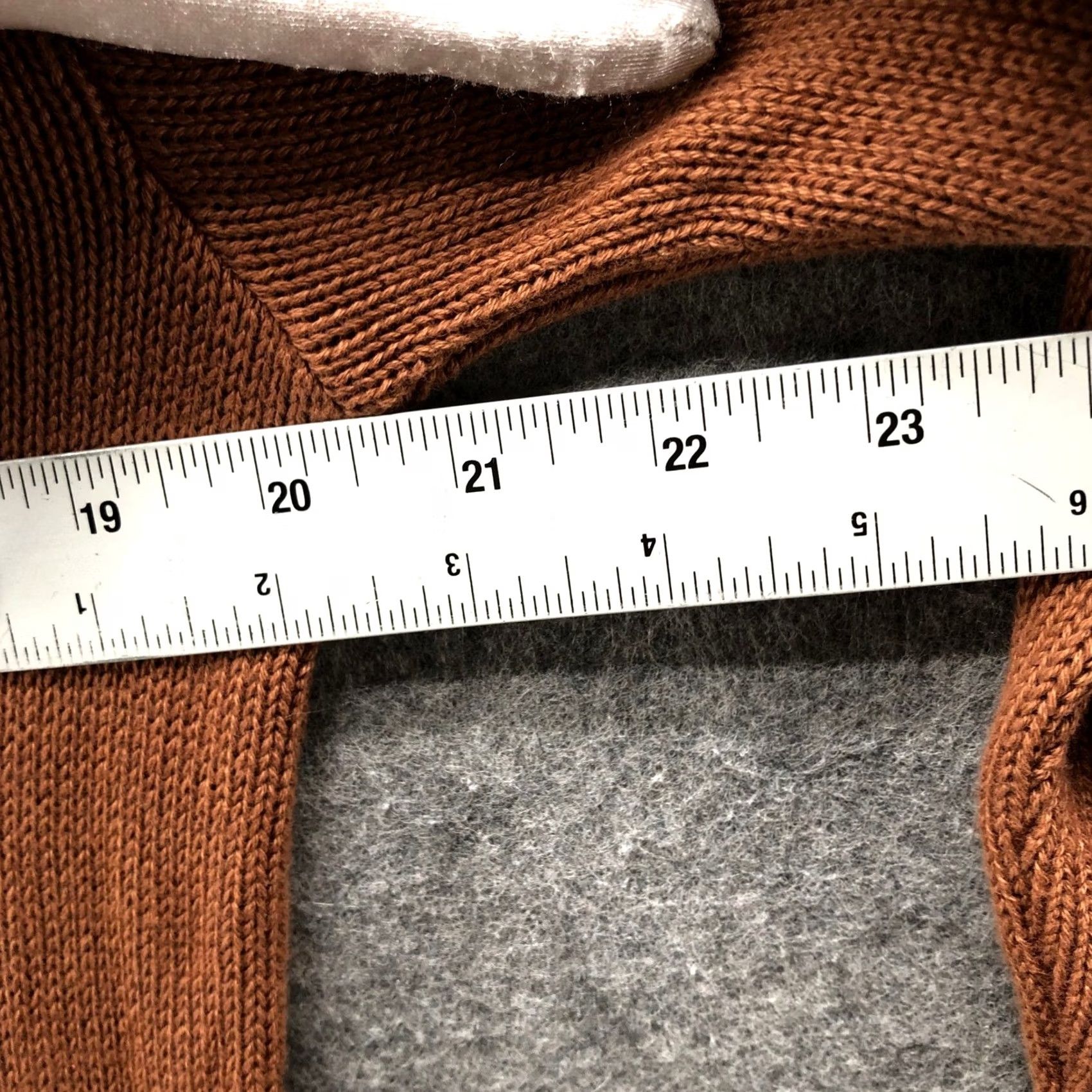 Vintage 90s Chava Comfort Sweater M Unisex Open Knit Longline Tunic Rust Tan Brown, Women's — image 6 of 6