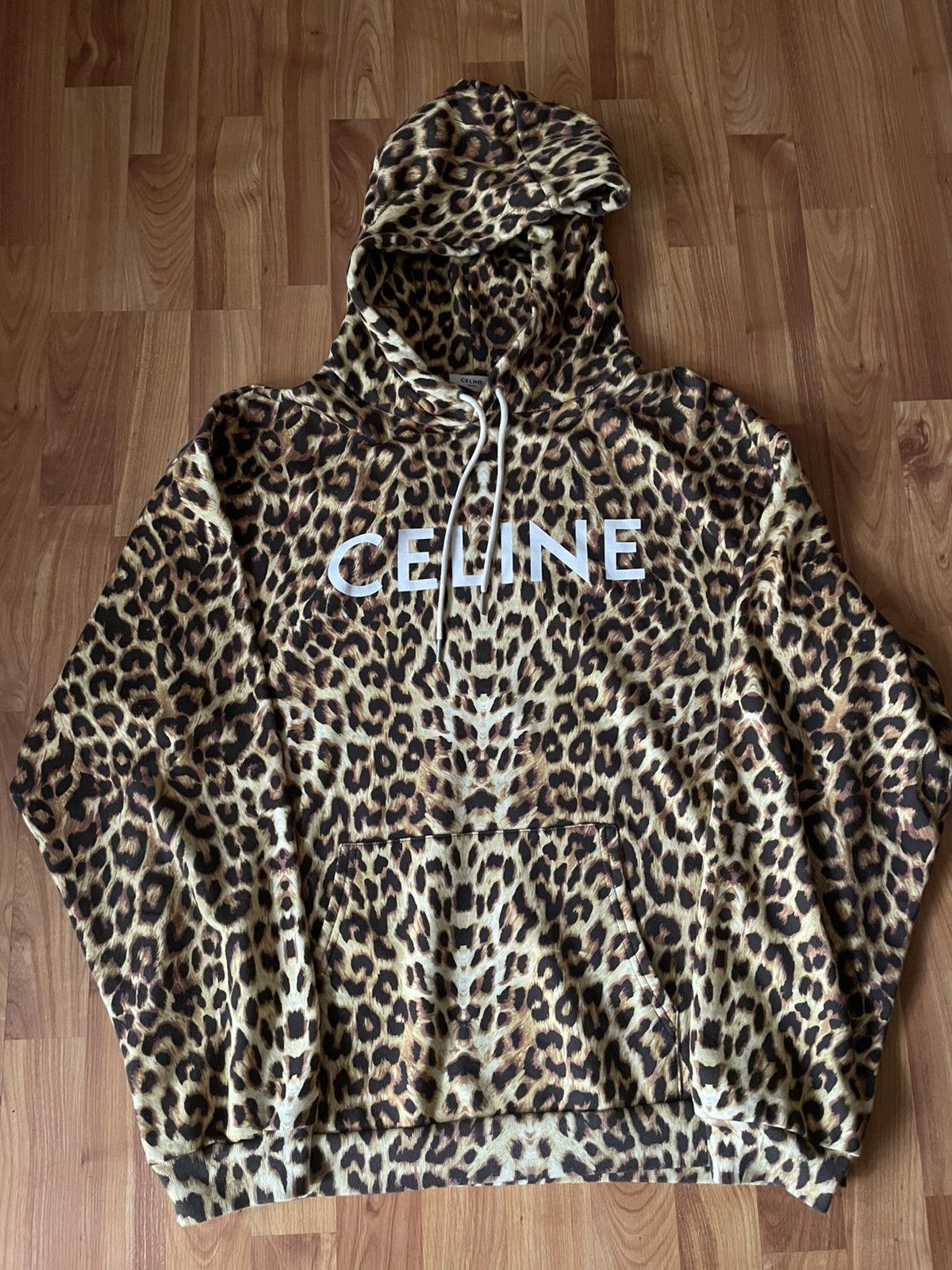Celine Celine leopard hoodie | Grailed