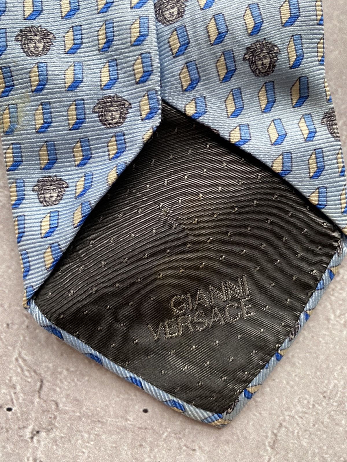 Designer Vintage 90s Gianni Versace Silk Neck Tie Made in Italy USA Size ONE SIZE - 10 Thumbnail