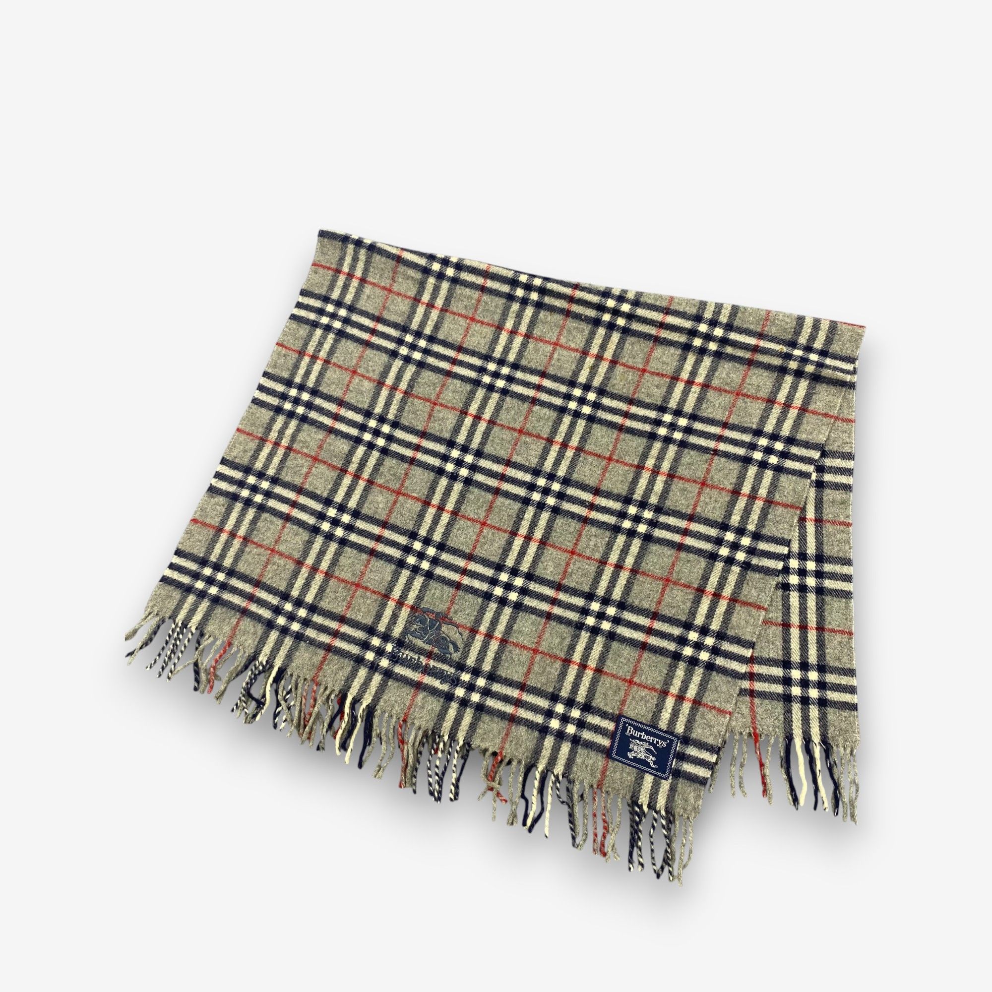 Burberry Vintage Burberry Scarf Muffler Wool Shawls Babushka Scarves Size ONE SIZE - 4 Thumbnail