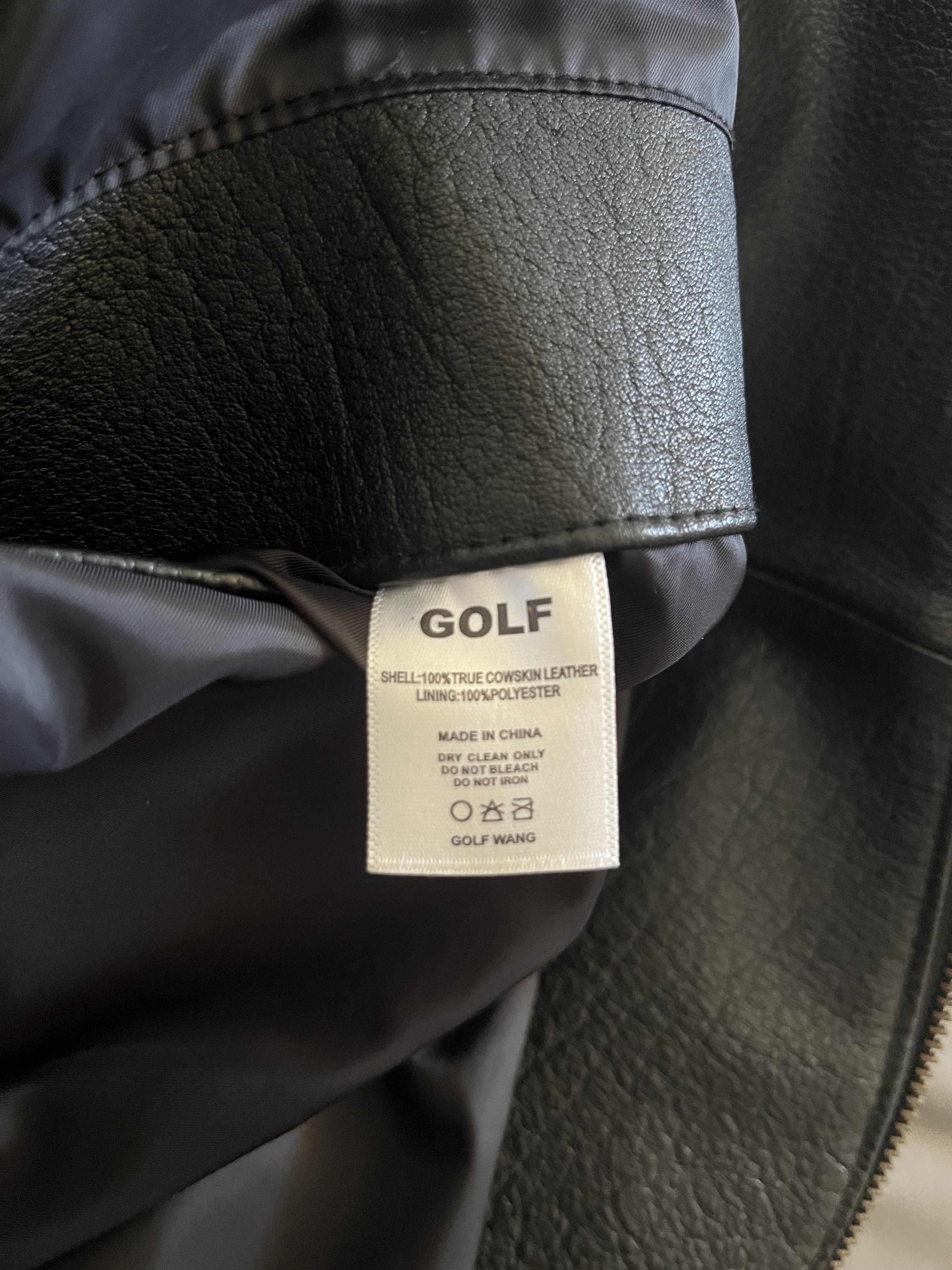 Golf Wang GOLF WANG Leather Bomber Jacket - Mint Size US L / EU 52-54 / 3 - 3 Thumbnail