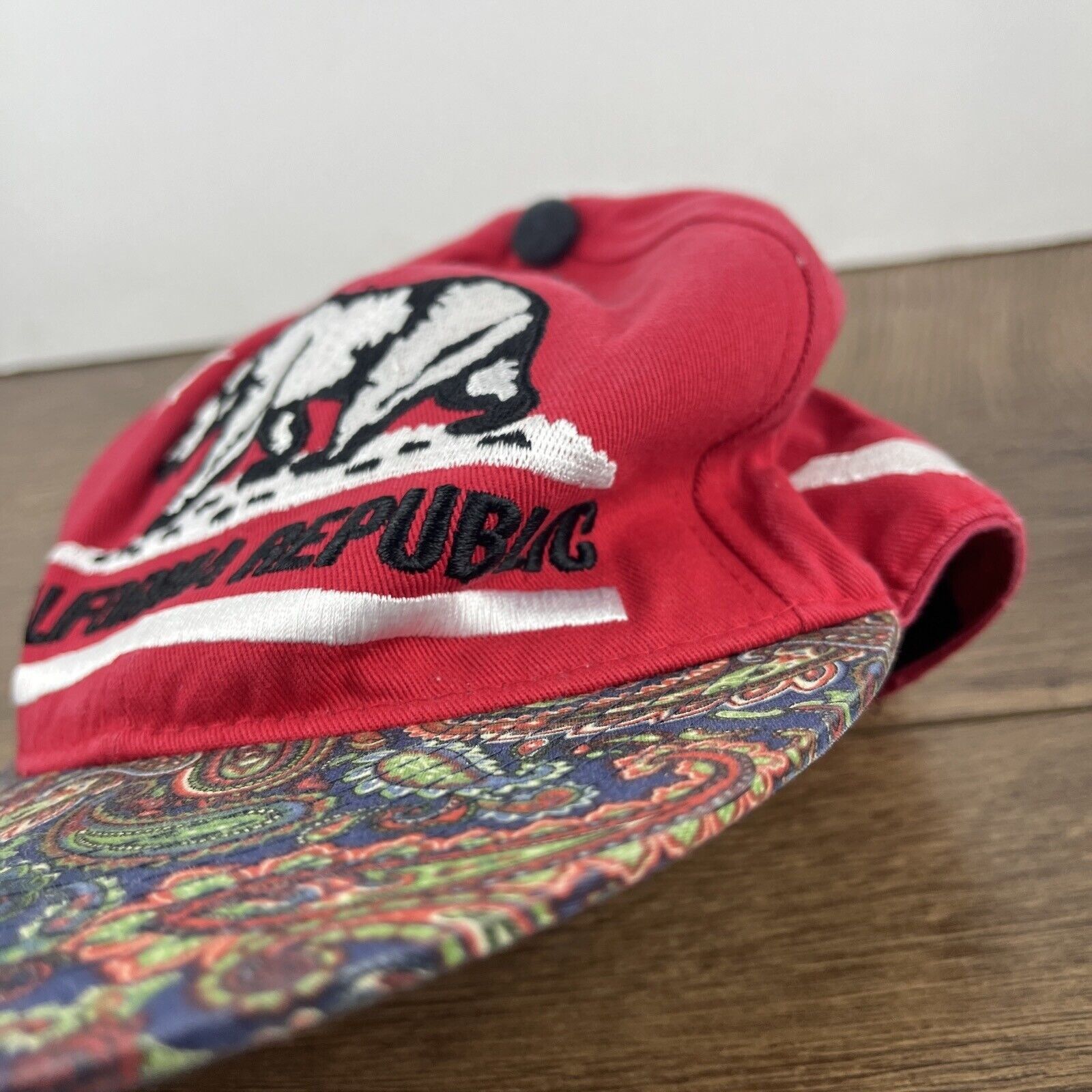 Other California Republic Hat Red Cali Bear Red Hat Adjustable Sna Size ONE SIZE - 7 Thumbnail