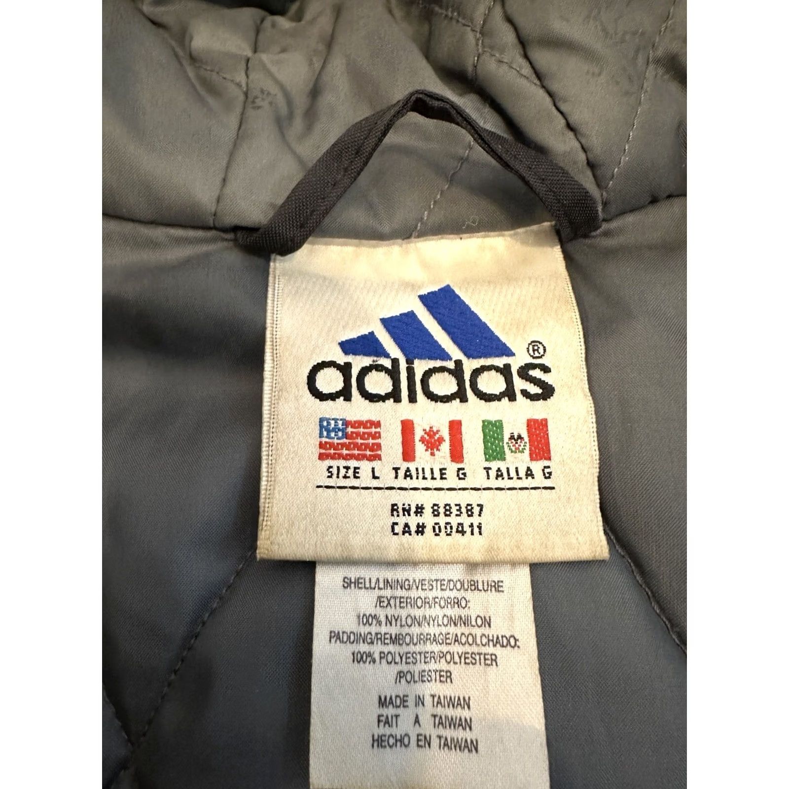 Adidas VINTAGE Adidas Coat Full Zip Ski Men L Black Puffer 90s Skiing Size US L / EU 52-54 / 3 - 2 Thumbnail