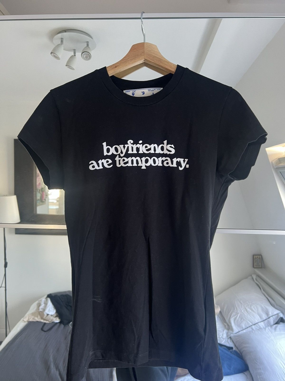 Off-White Black Fitted T-shirt Size XS / US 0-2 / IT 36-38 - 1 Thumbnail