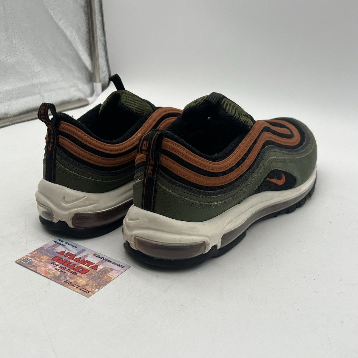 Nike Air max 97 black olive Size US 12 / EU 45 - 5 Thumbnail