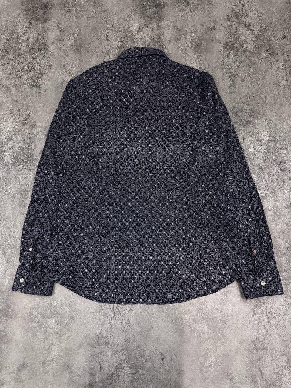 Diesel Diesel Men's Shirt Slim Fit Navy Pattern Size L Size US L / EU 52-54 / 3 - 7 Thumbnail