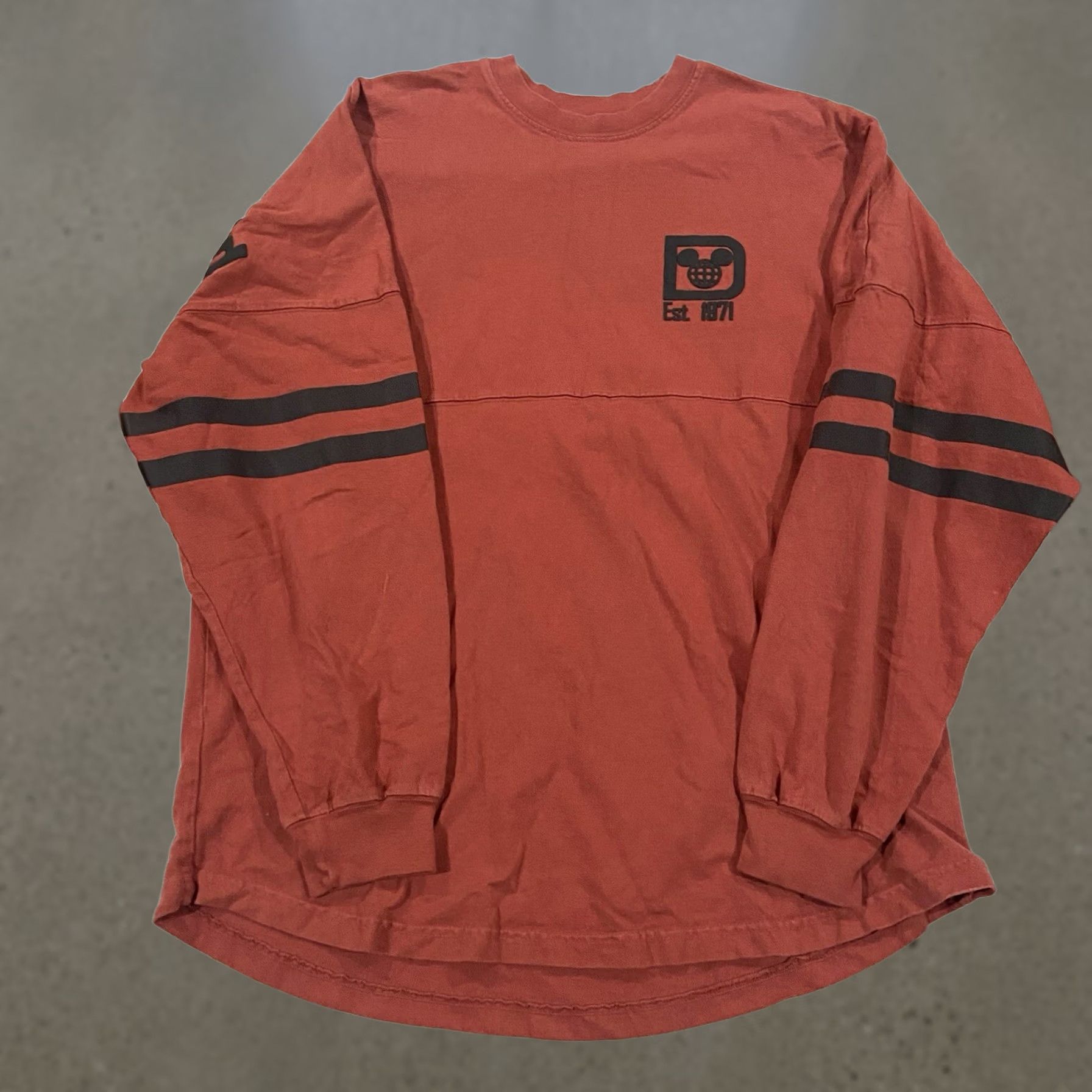 Disney Disney Walt Disney World Red Long Sleeve Spirit Jersey Adult M Puff Print Shirt Size US M / EU 48-50 / 2 - 1 Thumbnail