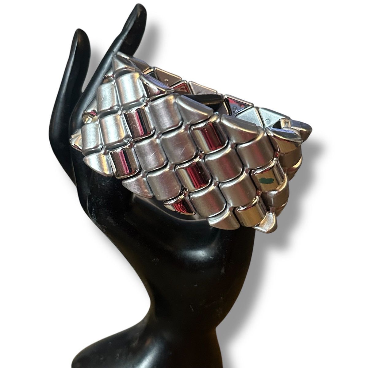 Other Chunky silver tone woven stretch bracelet Size ONE SIZE - 2 Thumbnail
