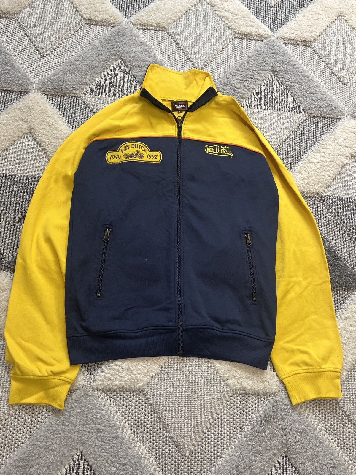 VINTAGE VON DUTCH BIG LOGO ZIP SWEATSHIRT