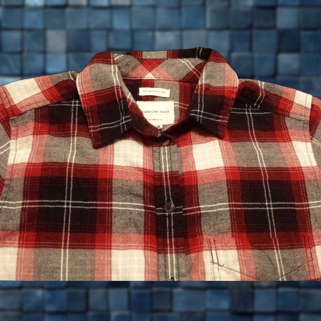 American Eagle Outfitters American Eagle Outfitters Shirt XS Multicolor Plaid Long Sleeve Button-Front Womens XS Size XS / US 0-2 / IT 36-38 - 1 Thumbnail