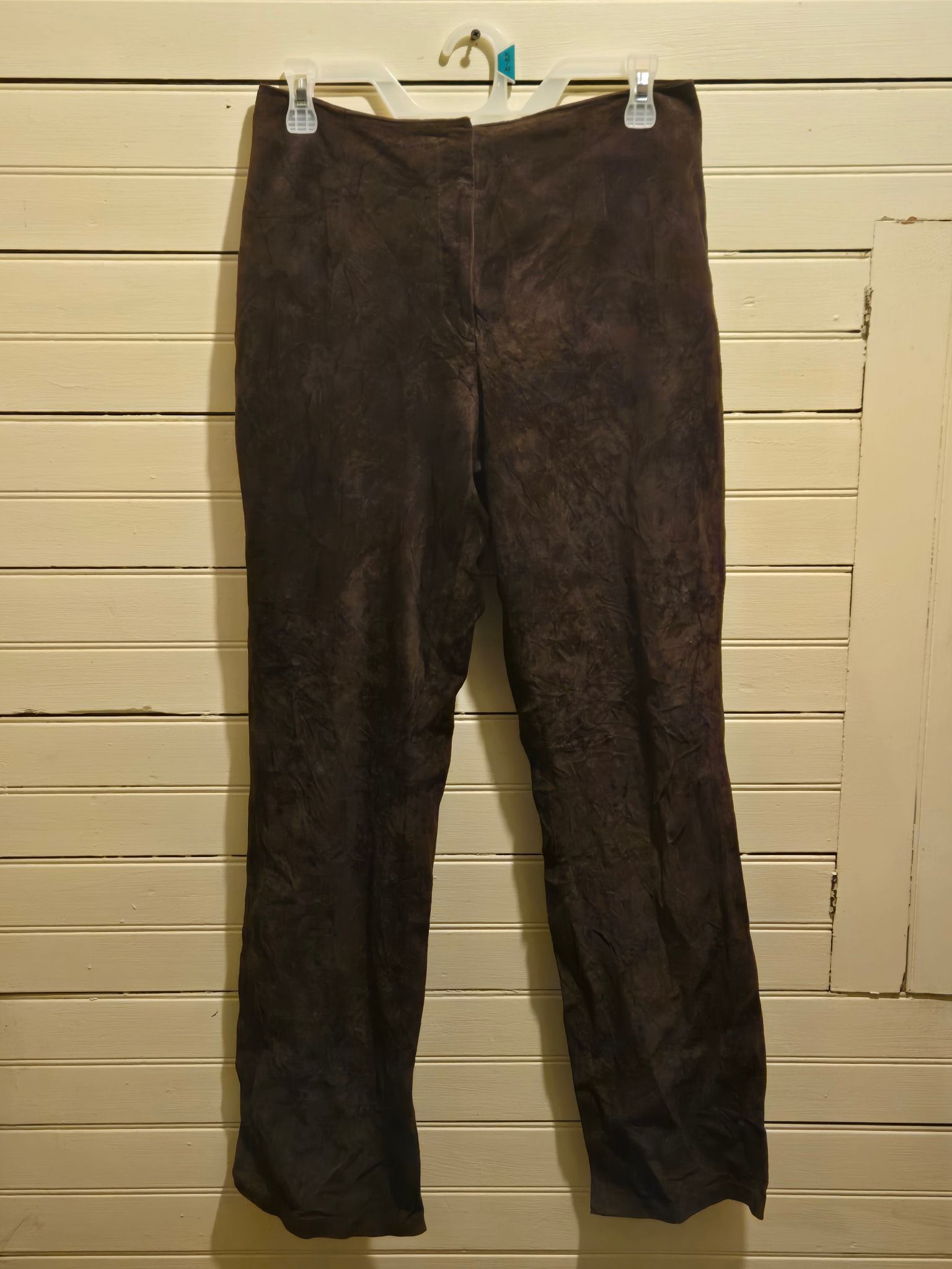 Other WilliSmith Pants Womens 6 Brown Leather Lined Straight Leg Size 28" / US 6 / IT 42 - 1 Thumbnail