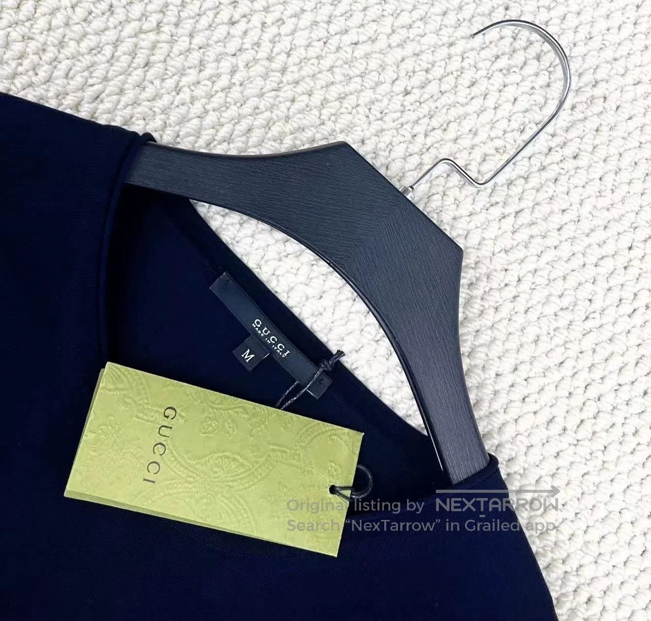Gucci gucci navy long sleeve knit sweater with logo. Size US M / EU 48-50 / 2 - 3 Thumbnail
