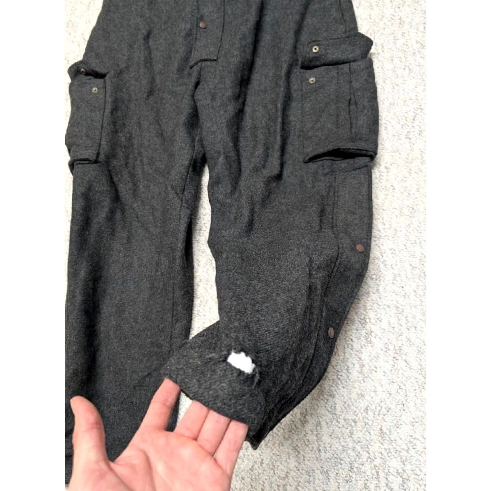 Vintage Cabela's Wool Overalls Mens XL 40x34 Dry-Plus BIBS Charcoal Gray Vintage Wool Pants 40x34 Overalls Mens XL Dry-Plus Size US 40 / EU 56 - 8 Thumbnail
