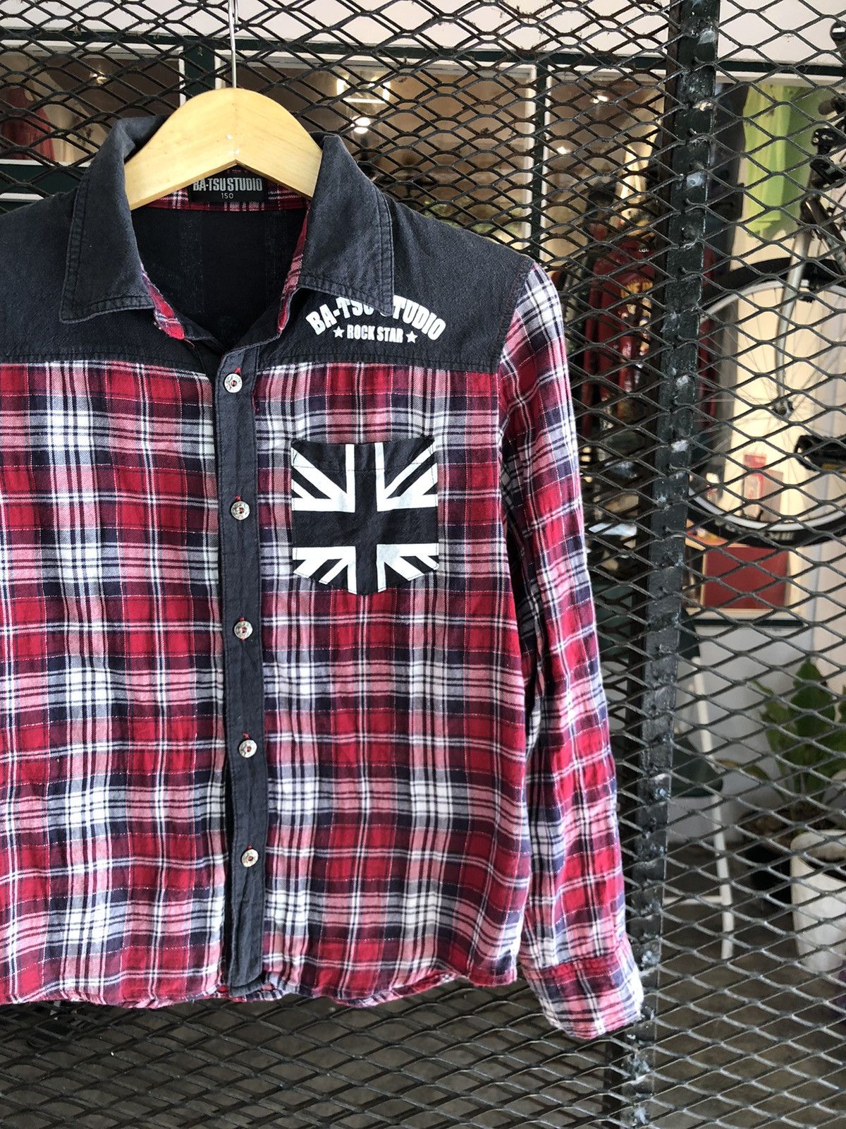 If Six Was Nine × Japanese Brand × Le Grande Bleu (L.G.B.) JAPANESE BAT-SU STUDIO FLANNEL ENGLAND FLAG Size US S / EU 44-46 / 1 - 4 Thumbnail