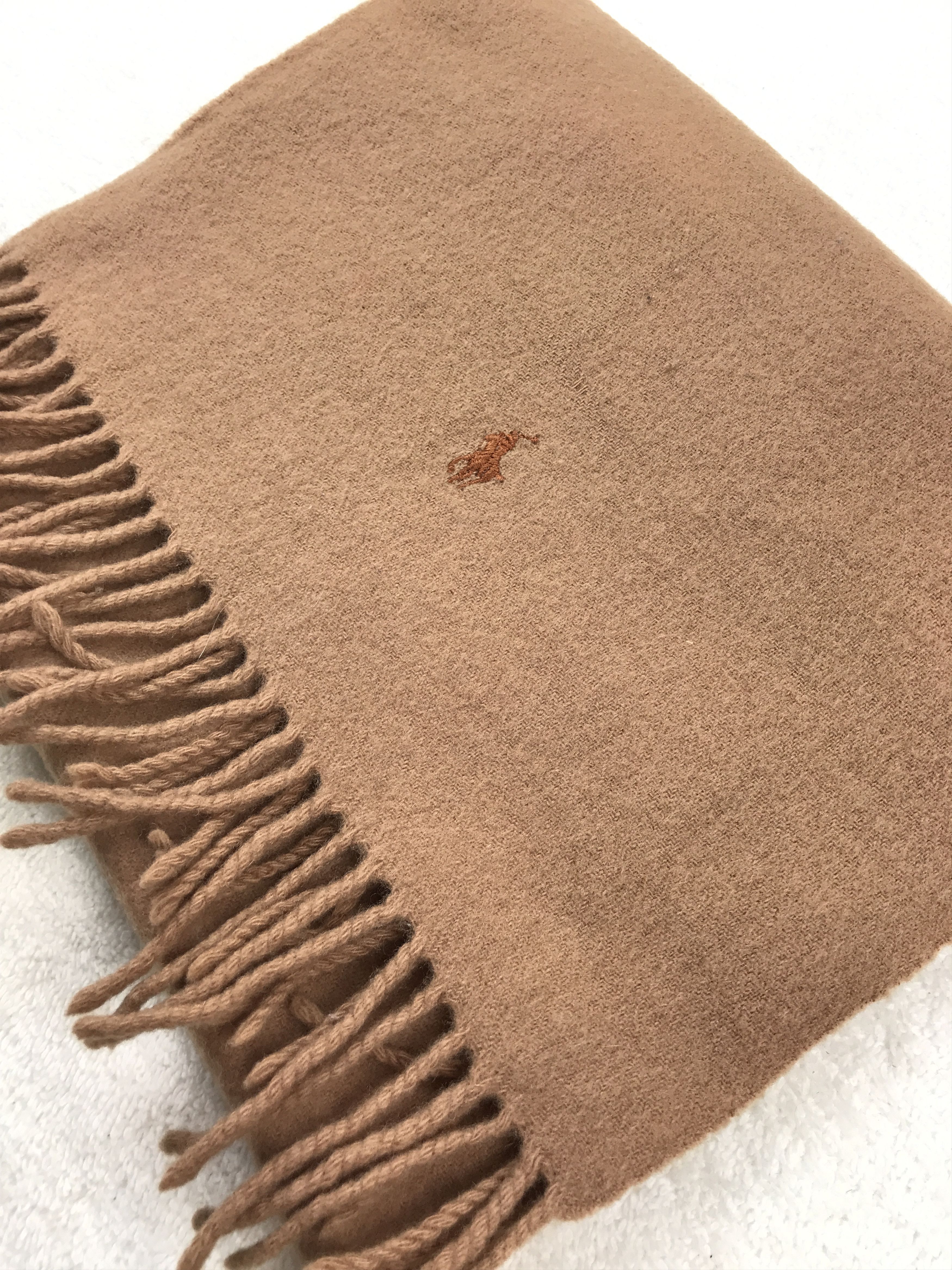 Vintage Polo Ralph Lauren Scarf Muffler Wool Cashmere