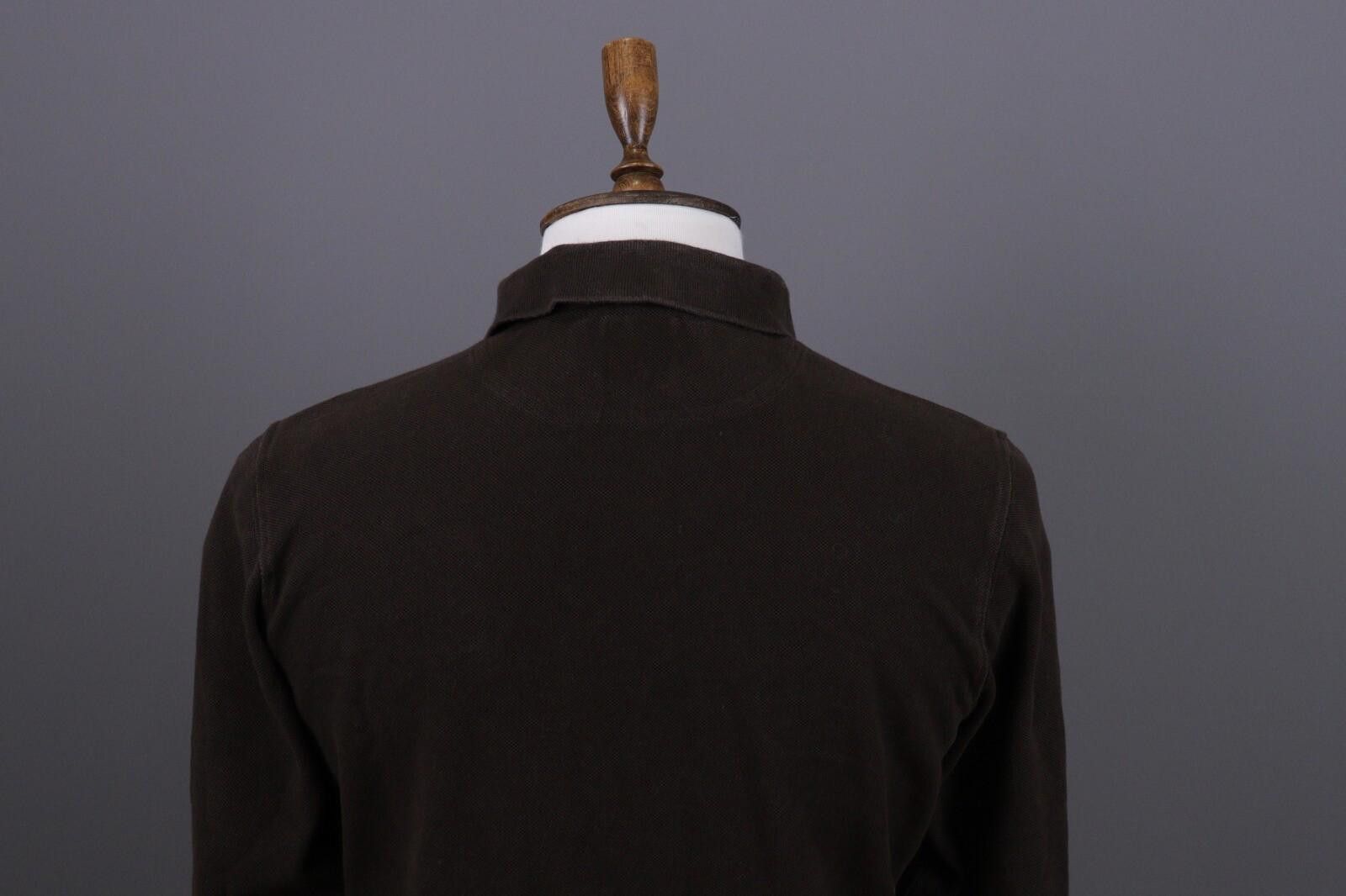La Martina La Martina Brown Long Sleeve Rugby Polo Shirt Size L Size US L / EU 52-54 / 3 - 9 Thumbnail