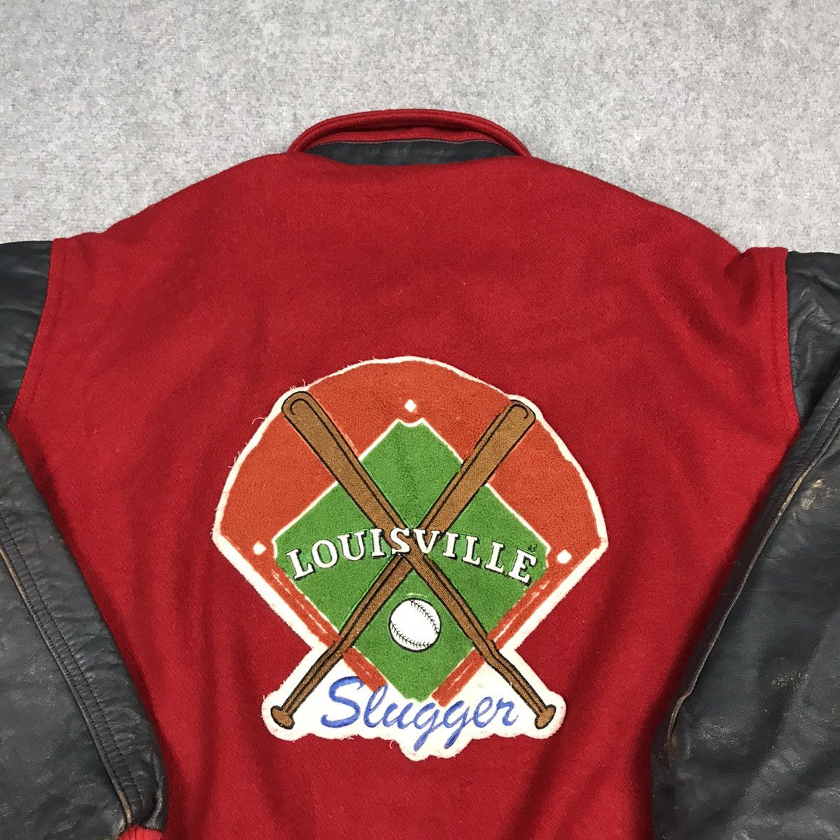 Vintage OG LOUISVILLE SLUGGER BASEBALL VARSITY JACKET Size US L / EU 52-54 / 3 - 7 Thumbnail