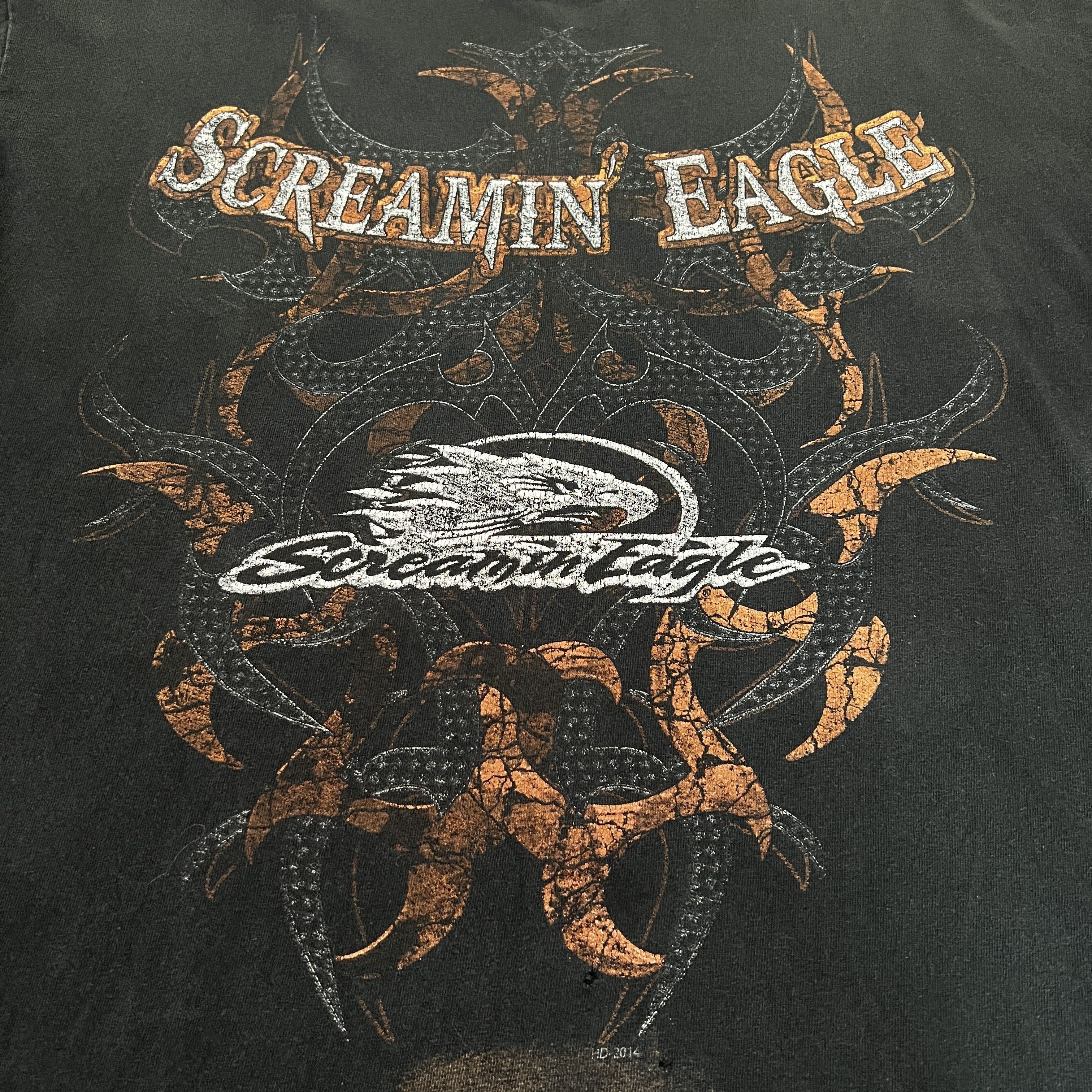 Harley Davidson Vintage Y2K Screaming Eagle Harley Davidson Tee Faded Size US L / EU 52-54 / 3 - 5 Thumbnail