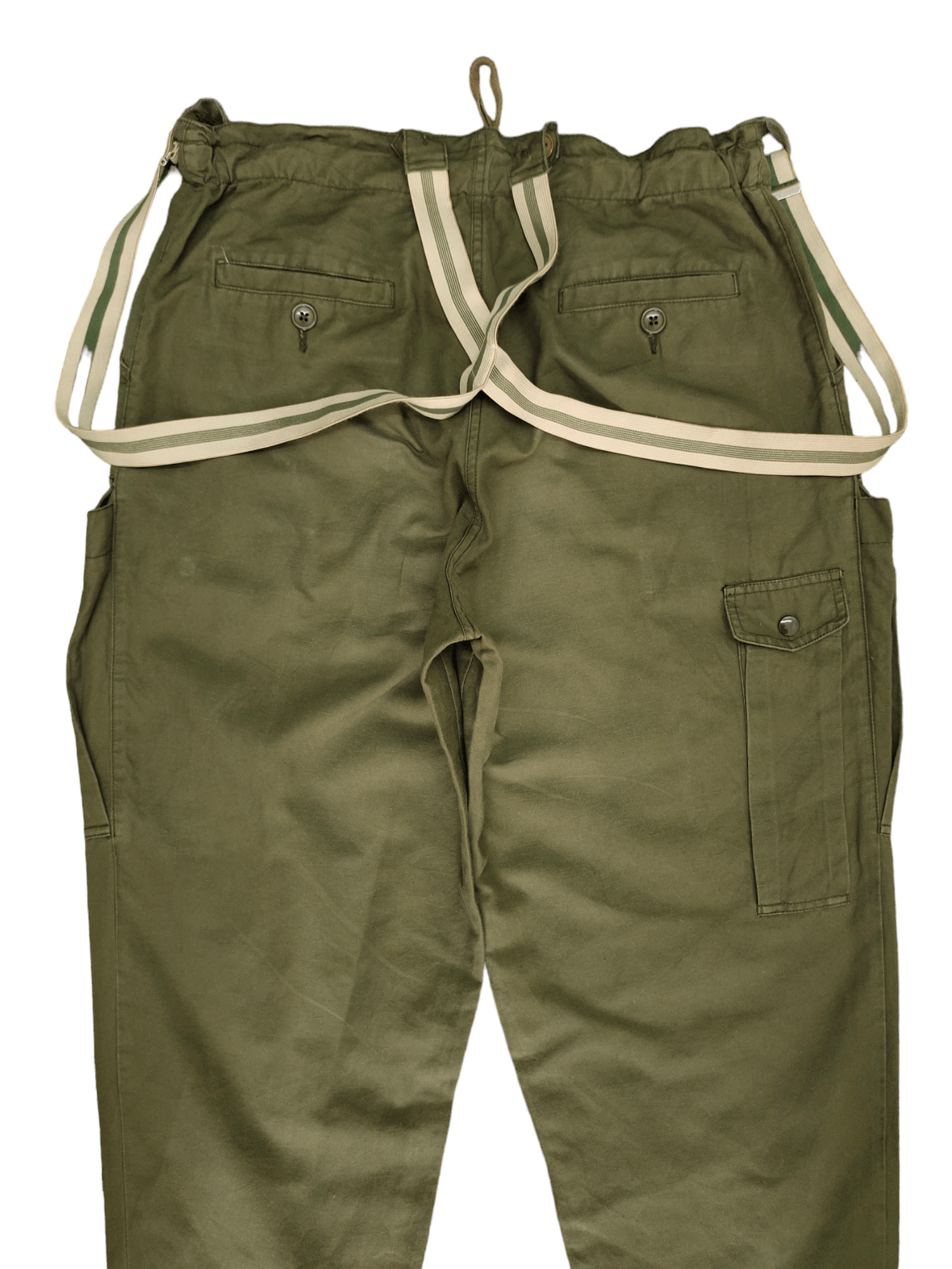 Johnbull Vtg 90s Johnbull OG Military Baggy Cargo Pant With Suspender Size US 34 / EU 50 - 11 Thumbnail