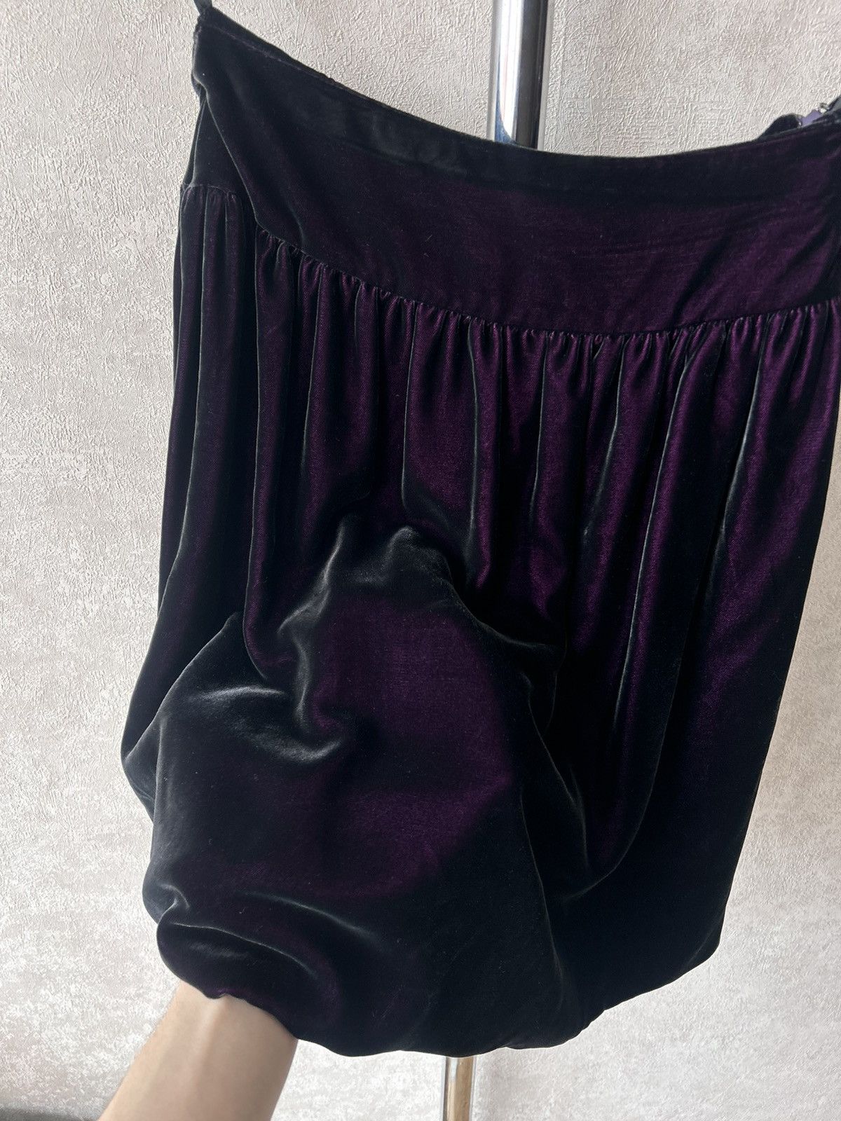 Christian Dior Monsieur Christian Dior Pleated Velvet Skirt Size 30" / US 8 / IT 44 - 12 Thumbnail