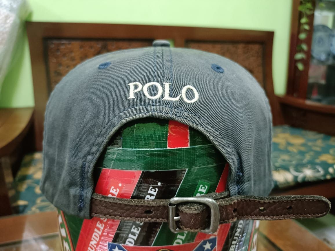 Polo Ralph Lauren × Ralph Lauren Polo Ralph Lauren Small Pony Faded Hat Leather Strap Size ONE SIZE - 2 Thumbnail