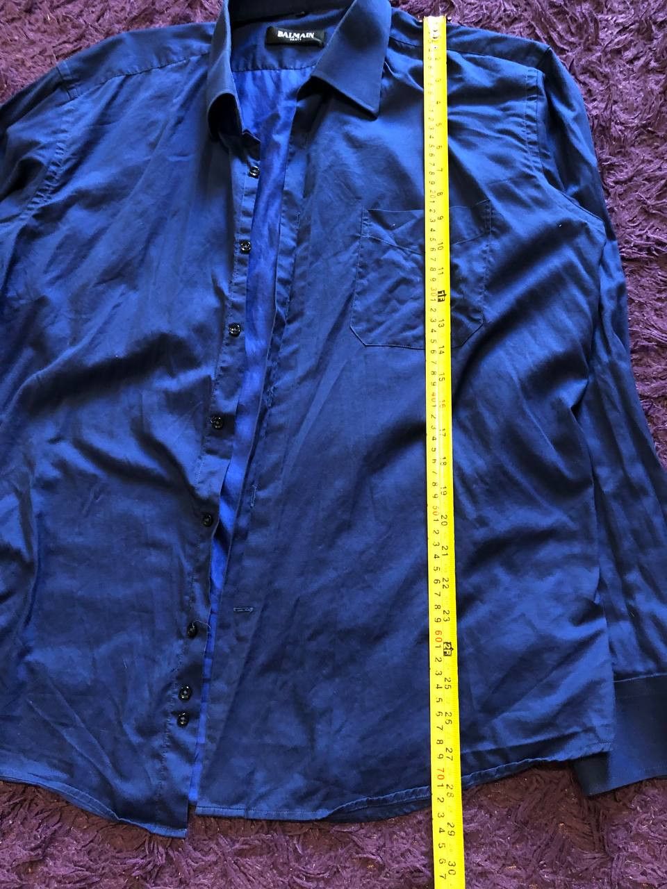 Balmain button-down shirt Balmain Vintage Y2K blue Size US XL / EU 56 / 4 - 5 Thumbnail