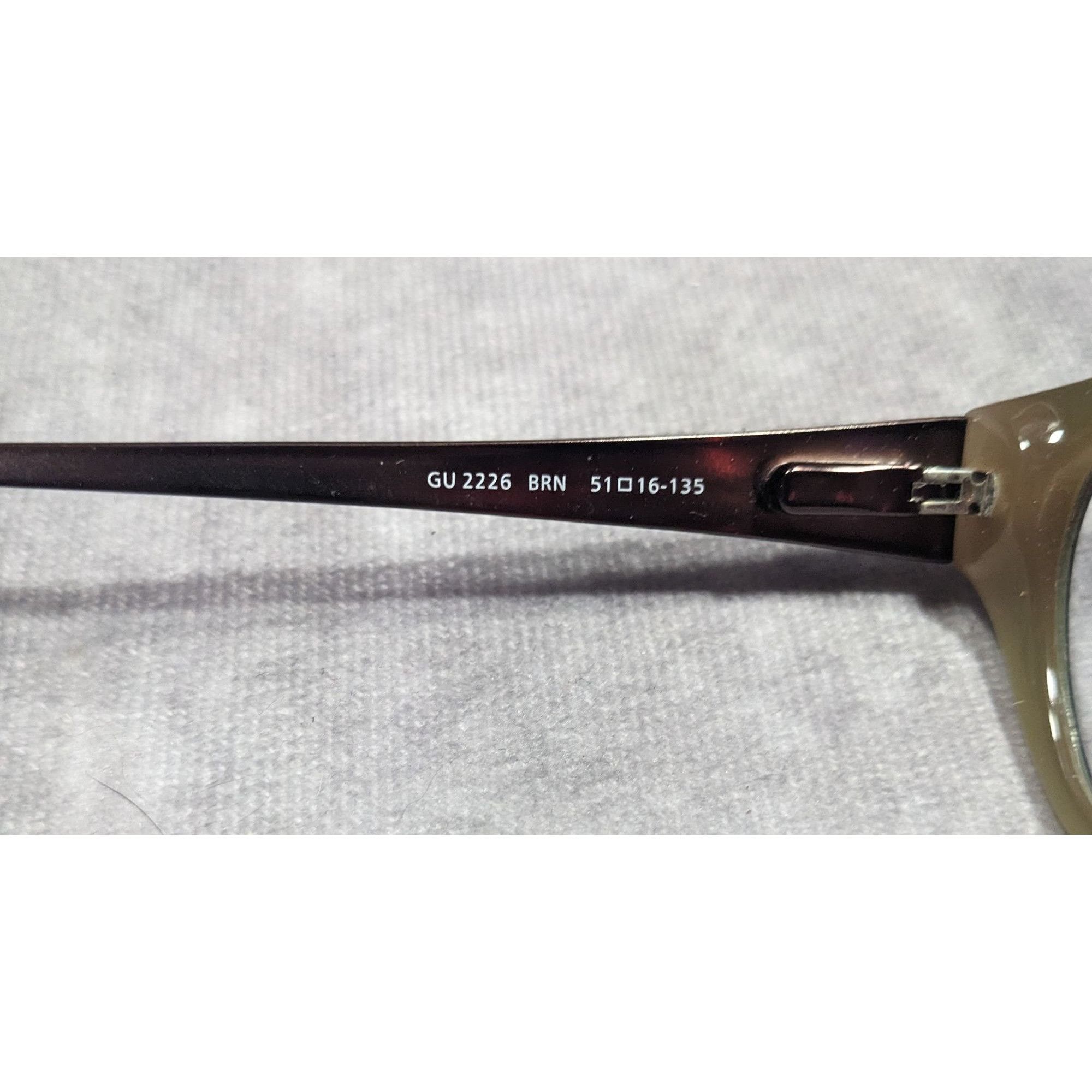 Guess Guess GU2226 BRN Brown And Tan Leopard Print Glasses Frames Size ONE SIZE - 6 Thumbnail