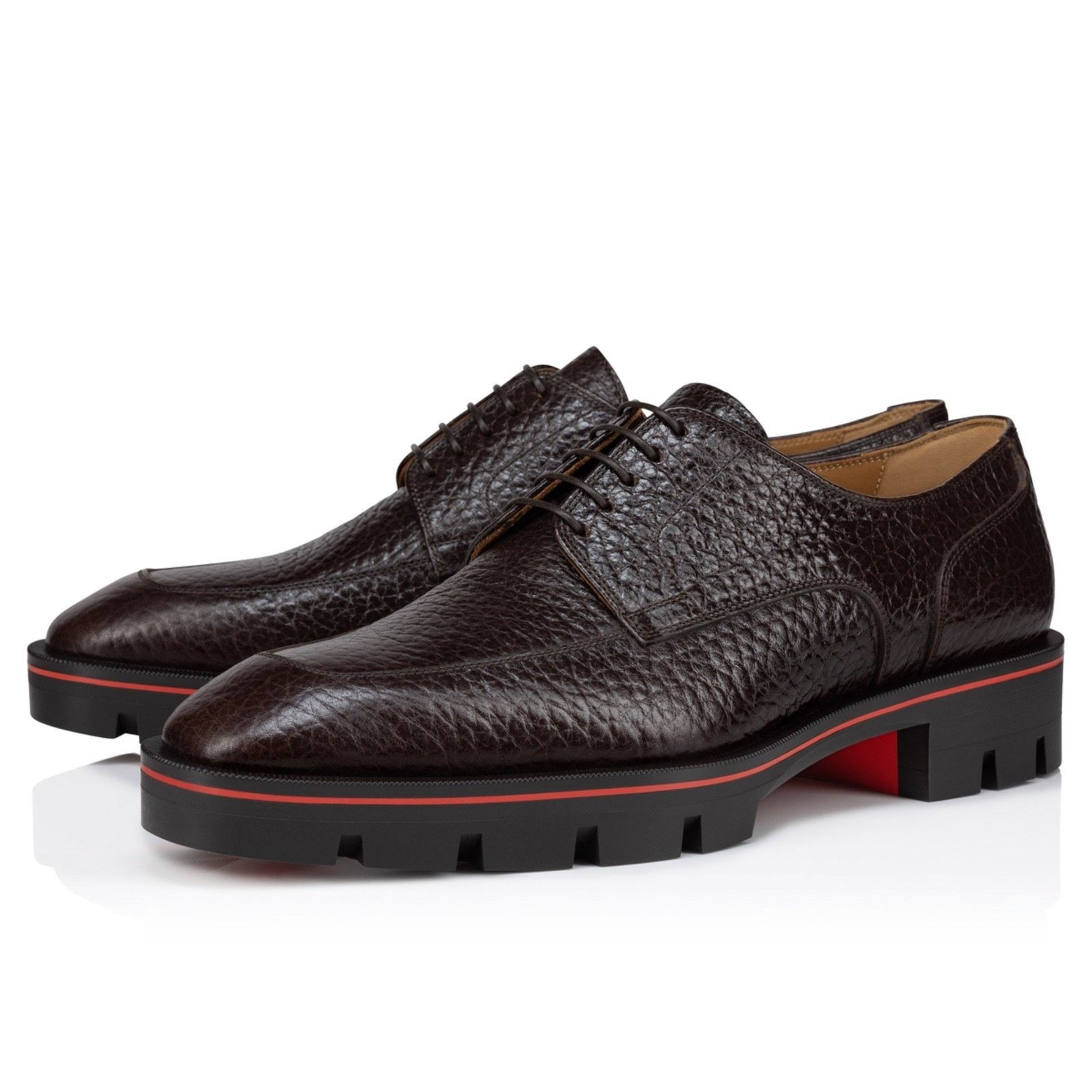 Christian Louboutin Christian Louboutin Brown Lug Sole Derby Oxford Loafer 44 11 Size US 11 / EU 44 - 1 Thumbnail