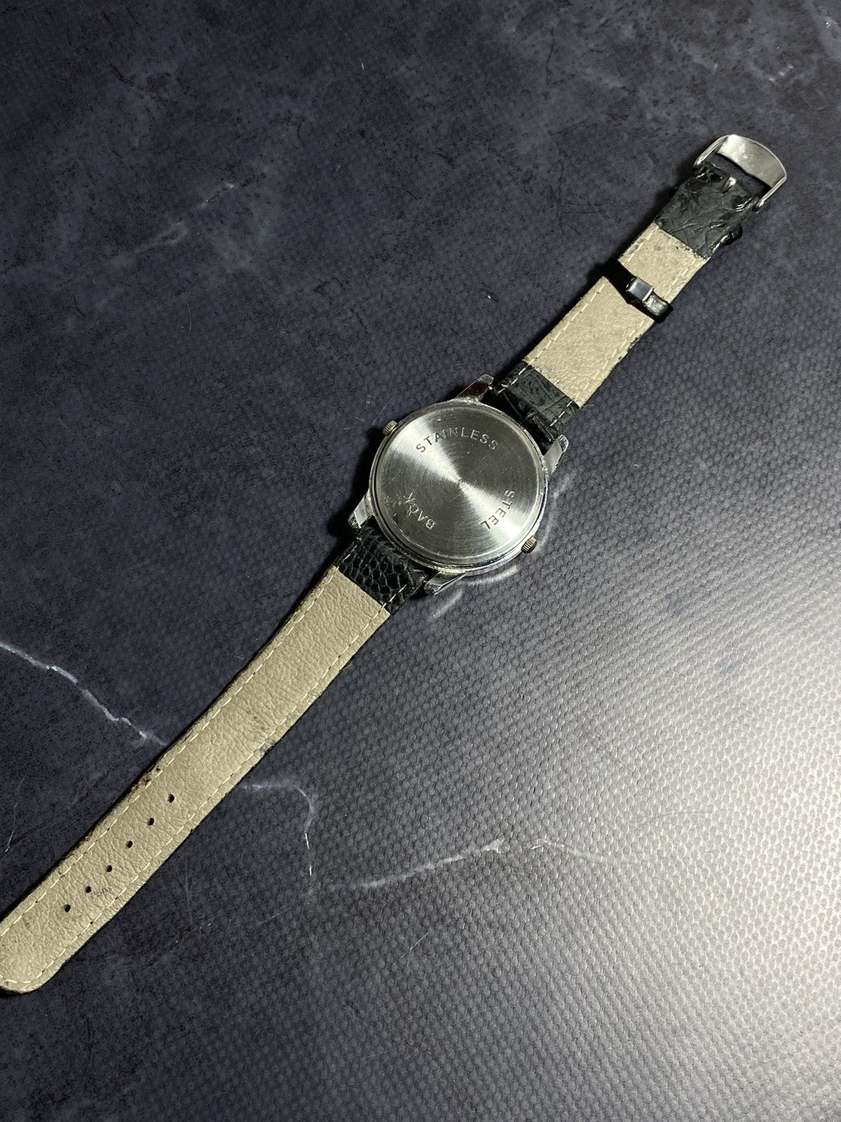 Vintage Black Roman Numeral Dual Dial Watch – Classic & Sleek✨ Size ONE SIZE - 7 Thumbnail