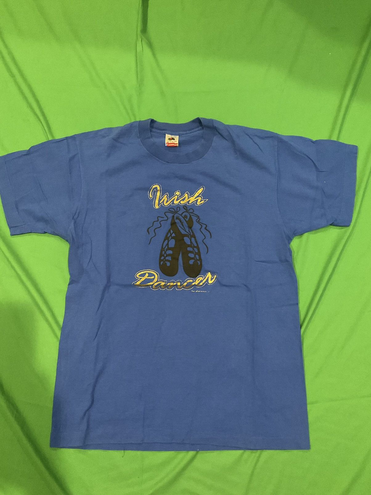 Vintage Vintage Irish Dancer blue cotton tee Size US L / EU 52-54 / 3 - 1 Thumbnail