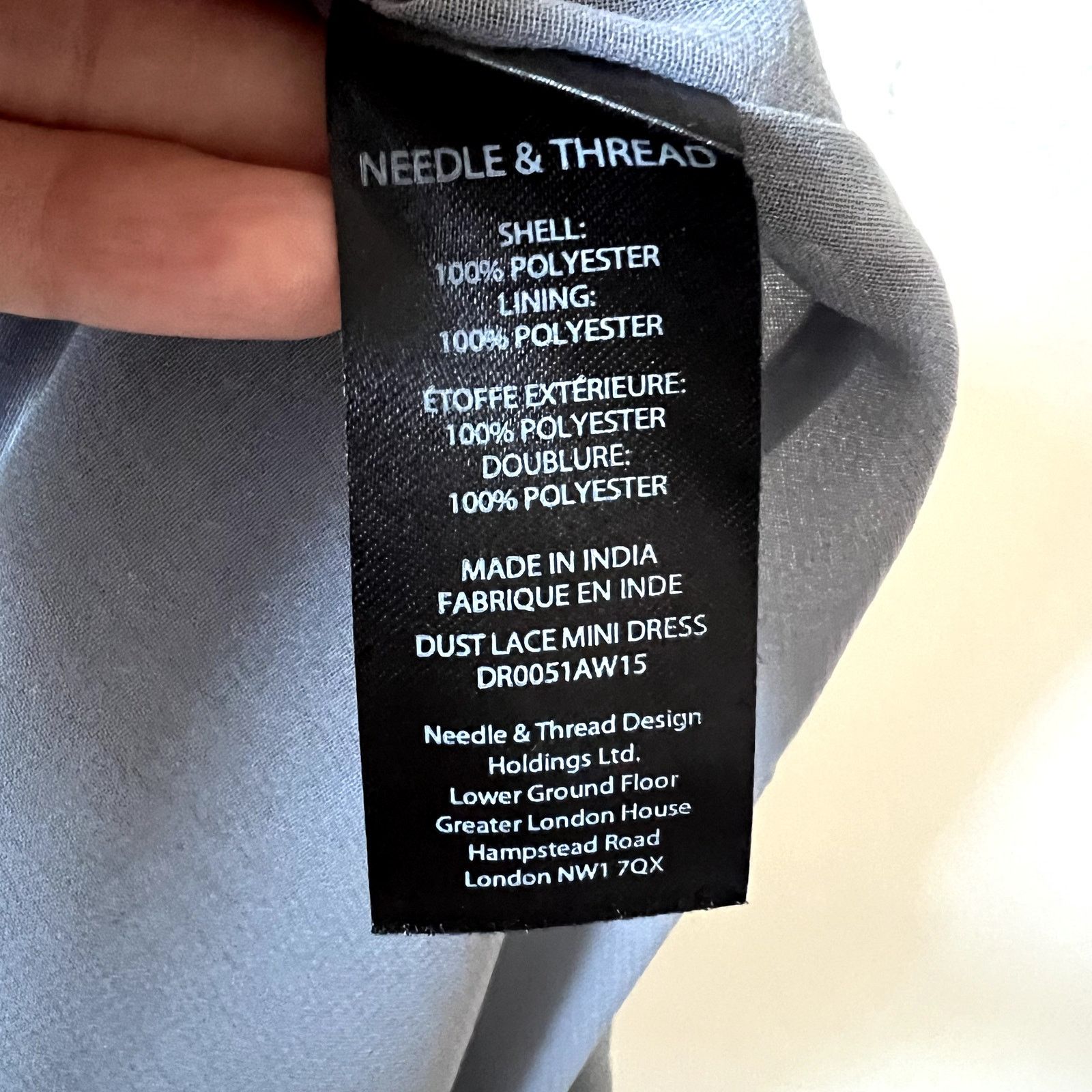 Anthropologie Needle & Thread Dust Embellished Georgette Mini dress size 6 Size M / US 6-8 / IT 42-44 - 6 Thumbnail