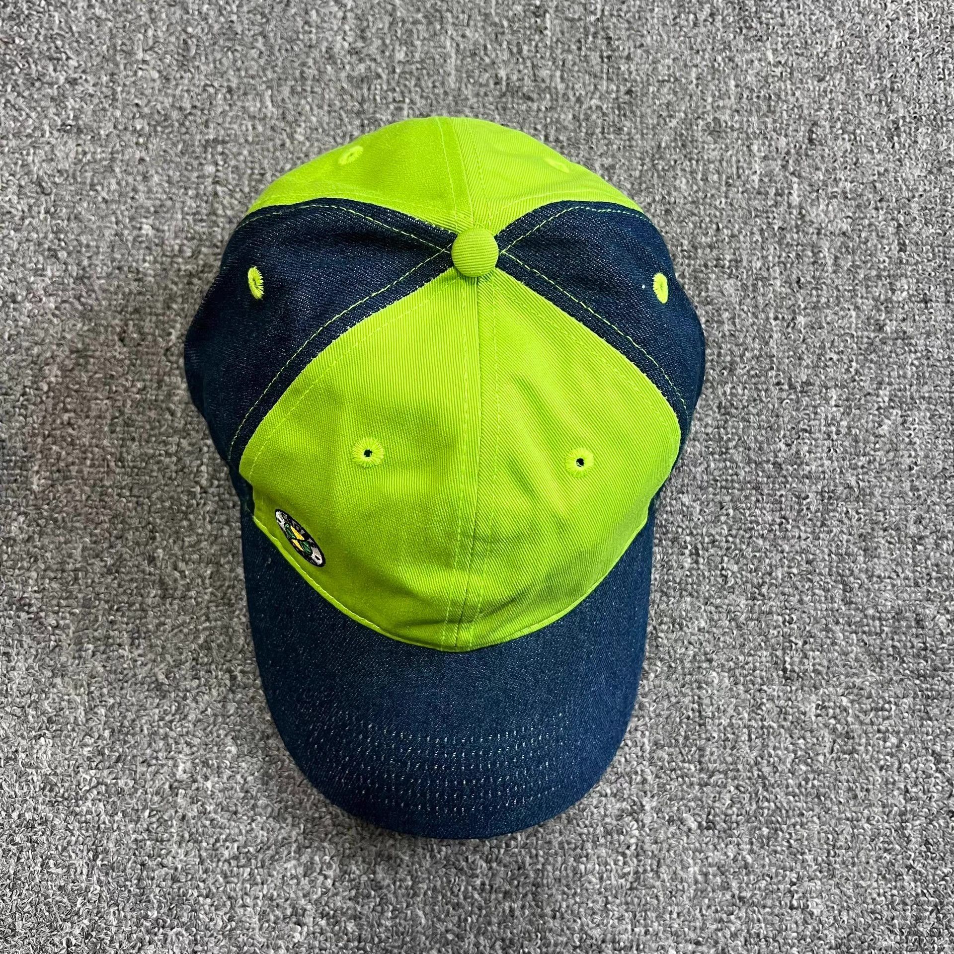 Cross Colours Cross Colours Denim Patchwork Curved Brim Baseball Cap Q7 Size ONE SIZE - 7 Thumbnail