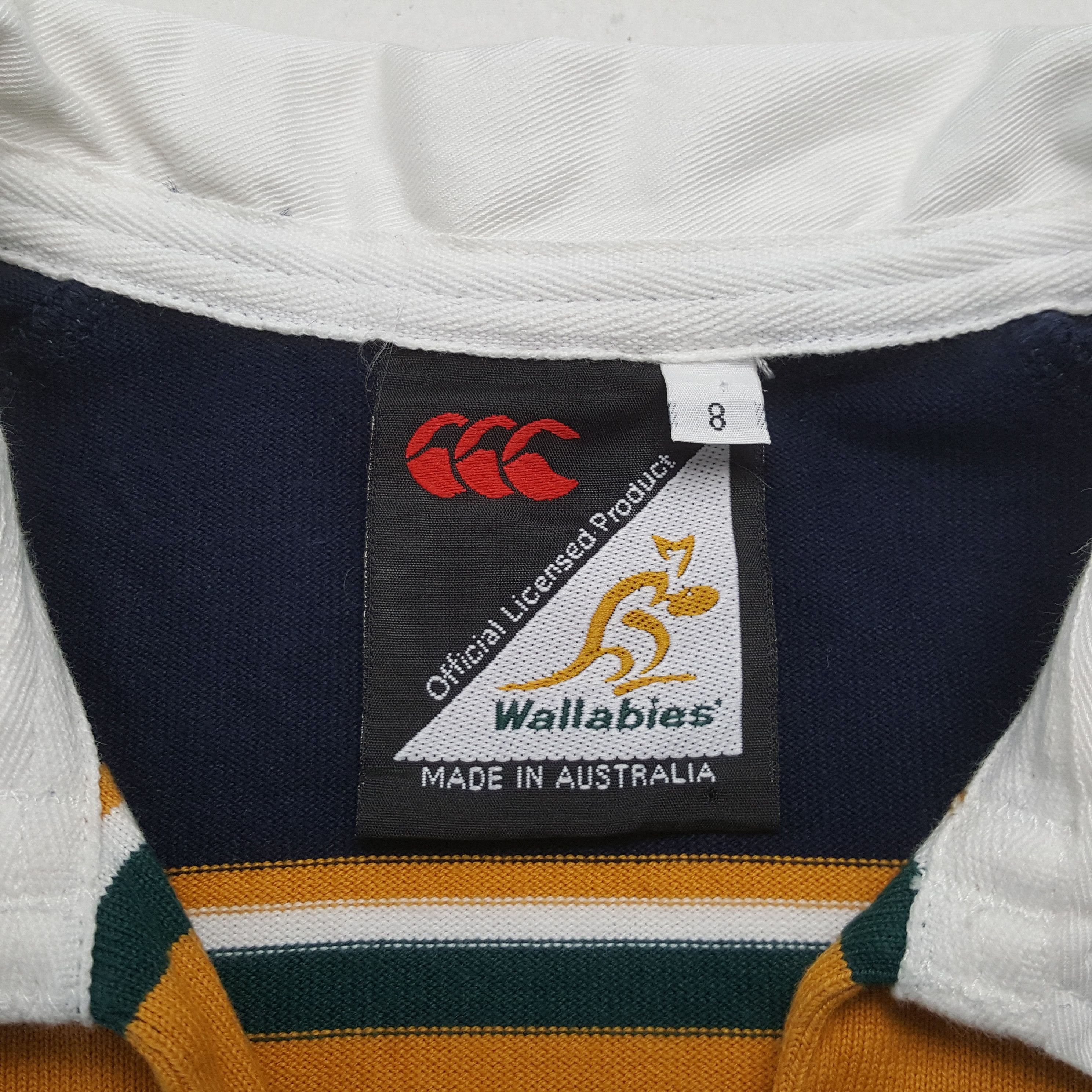 Canterbury of New Zealand Vintage Wallabies Australia Rugby Team Jersey Polos C301N44 Size US XS / EU 42 / 0 - 6 Thumbnail