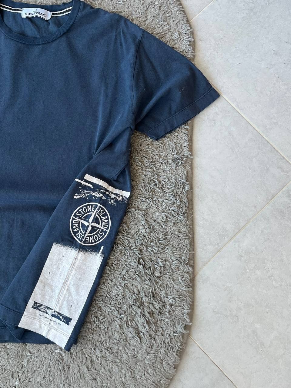 Stone Island STONE ISLAND Modern T-shirt Big Logo Blue Color size XL Size US XL / EU 56 / 4 - 4 Thumbnail