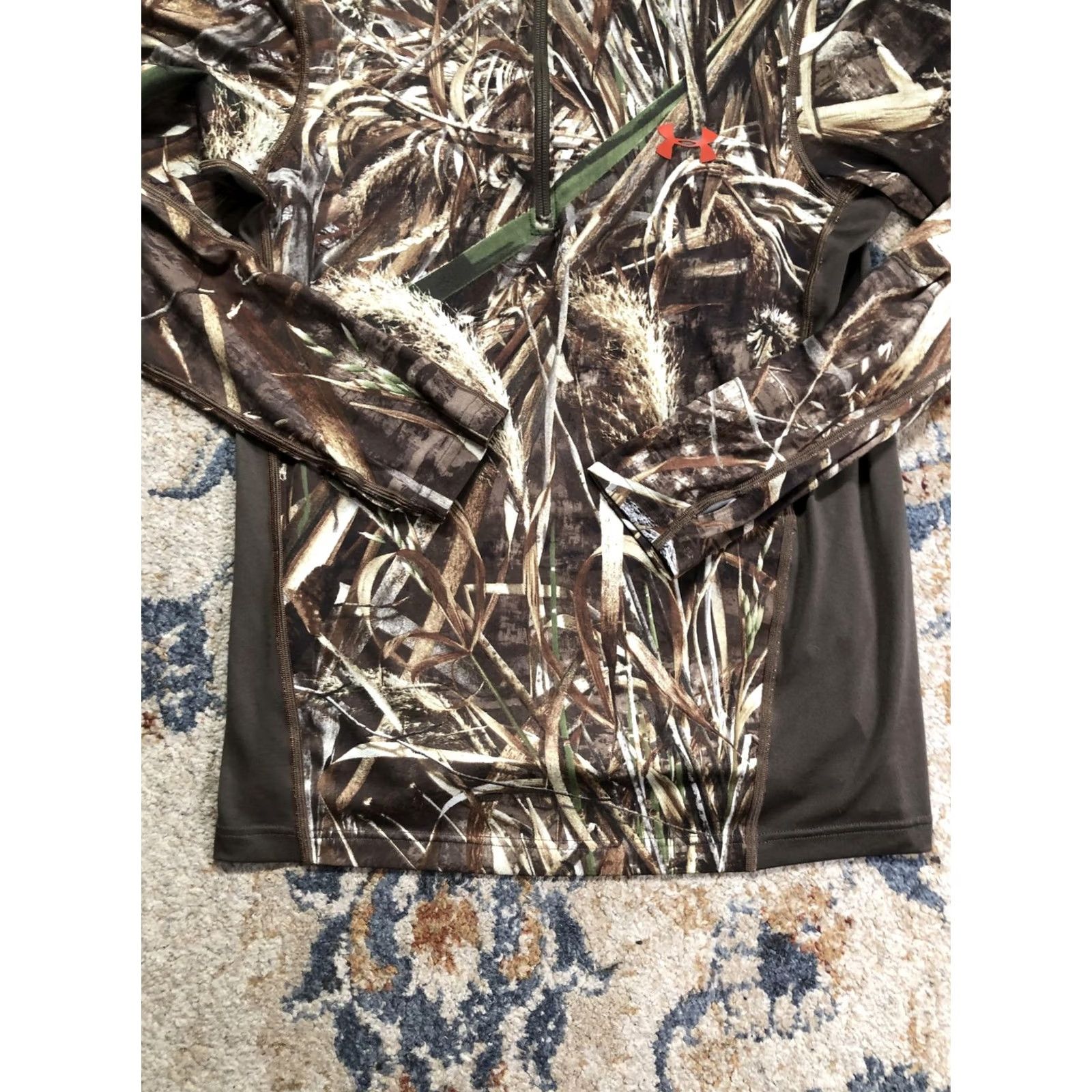 Under Armour Under Armour Shirt Mens Small Camouflage Long Sleeve 1/4 Zip Scent Control Hunting HeatGear Moisture Wicking Size US S / EU 44-46 / 1 - 5 Thumbnail